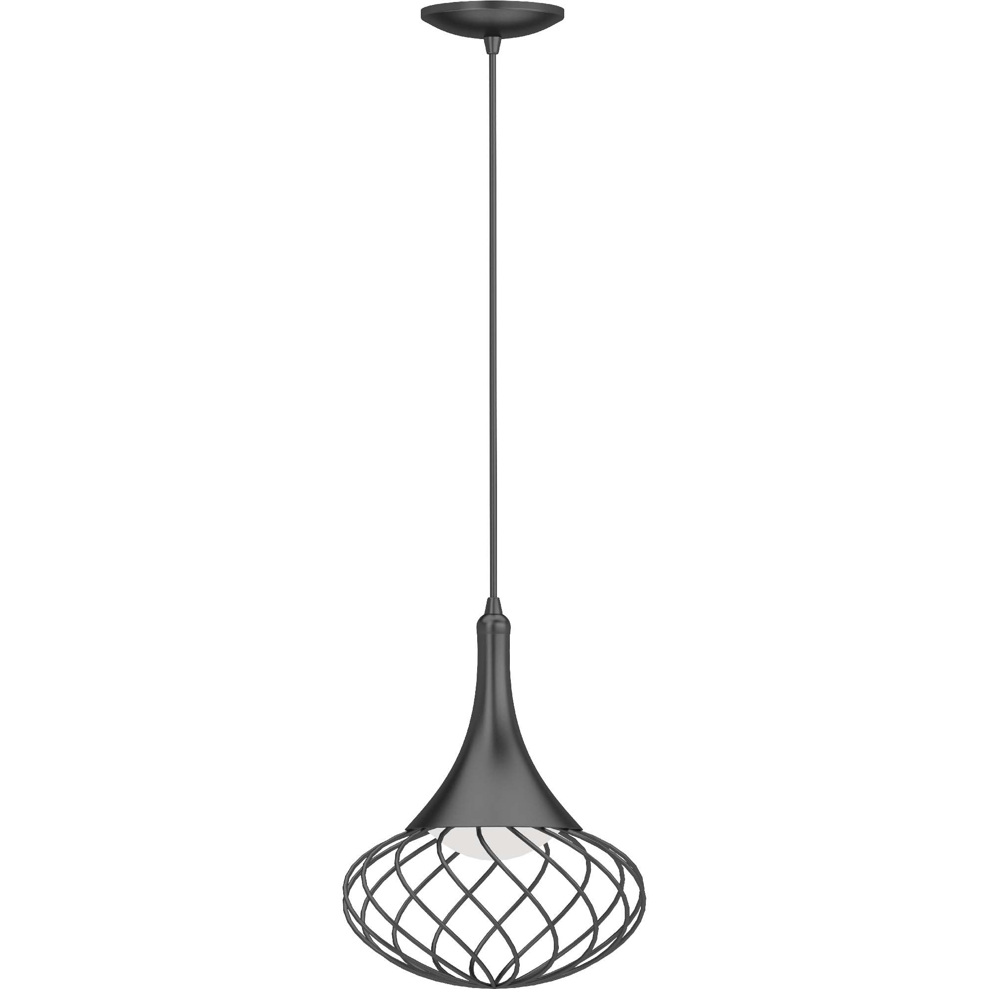 Volume Lighting V3861-5 Black Modern/contemporary Teardrop Integrated LED Medium Hanging Pendant light