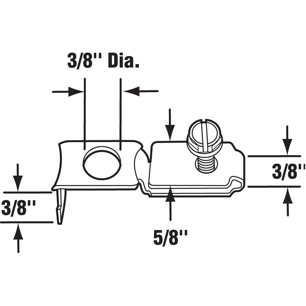 Prime-Line Bifold Closet Door Pivot Brackets N 6640 at Lowes.com