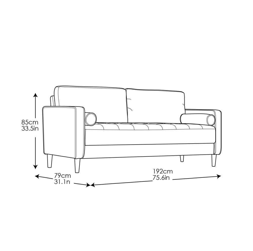 Lifestyle Solutions LSLA787HRGR Sofas-Loveseats - View #2