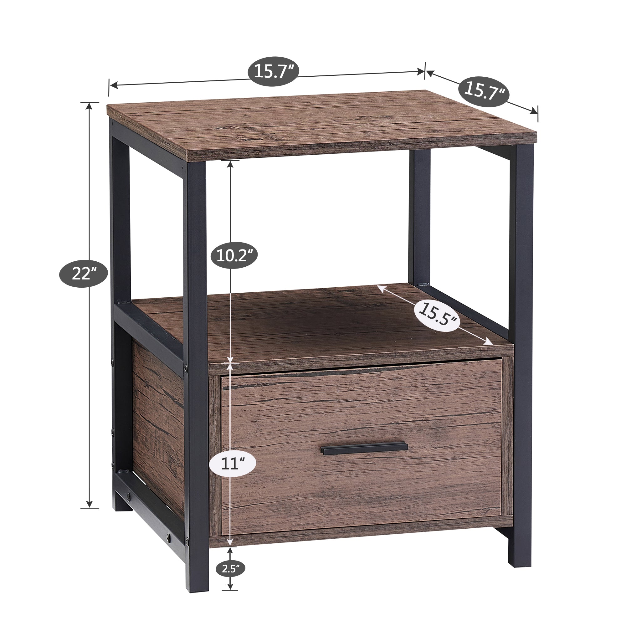 Vecelo LOE-DX-T05-CFE-A2 nightstands - View #3