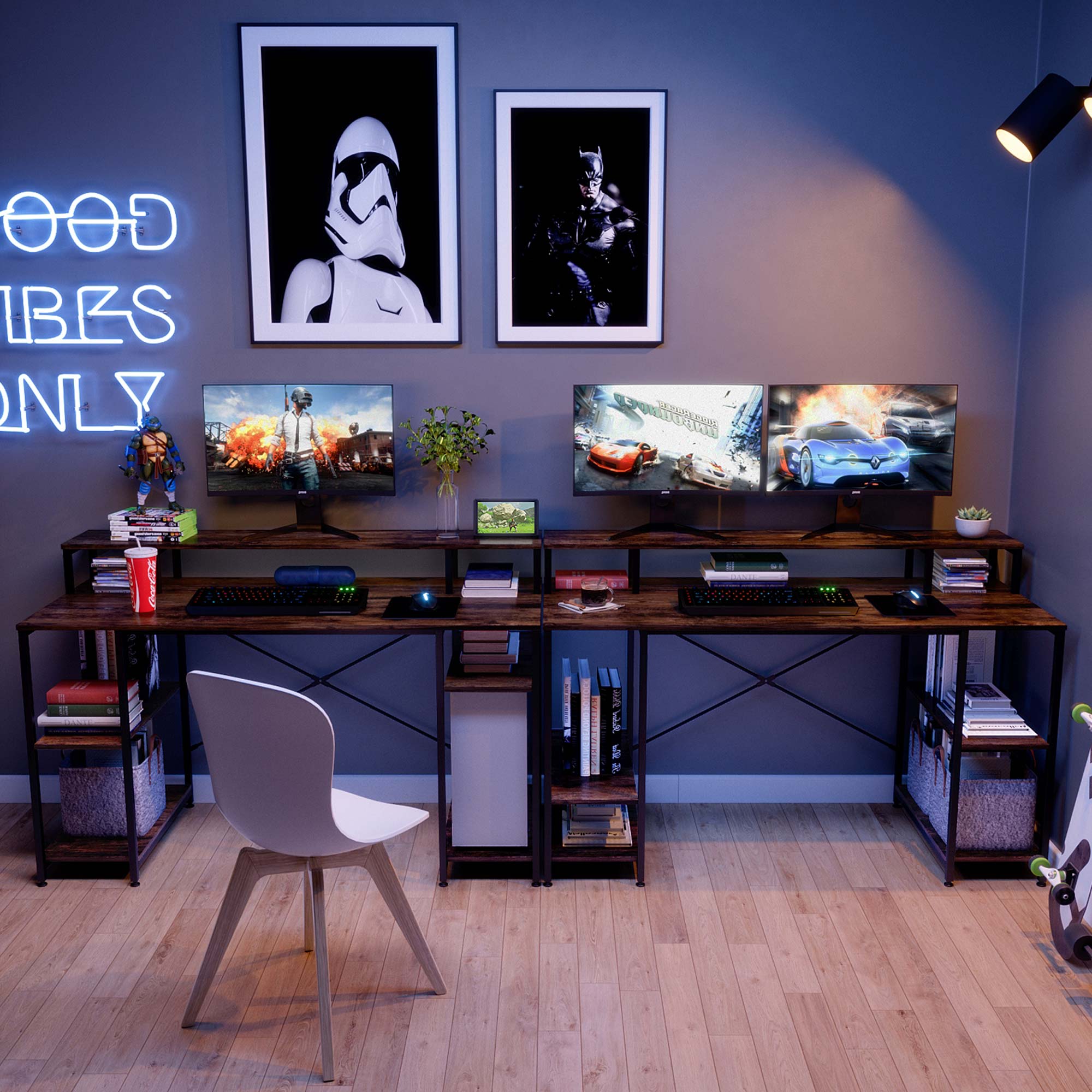 Bestier LOW-D074G-RST desks - View #3