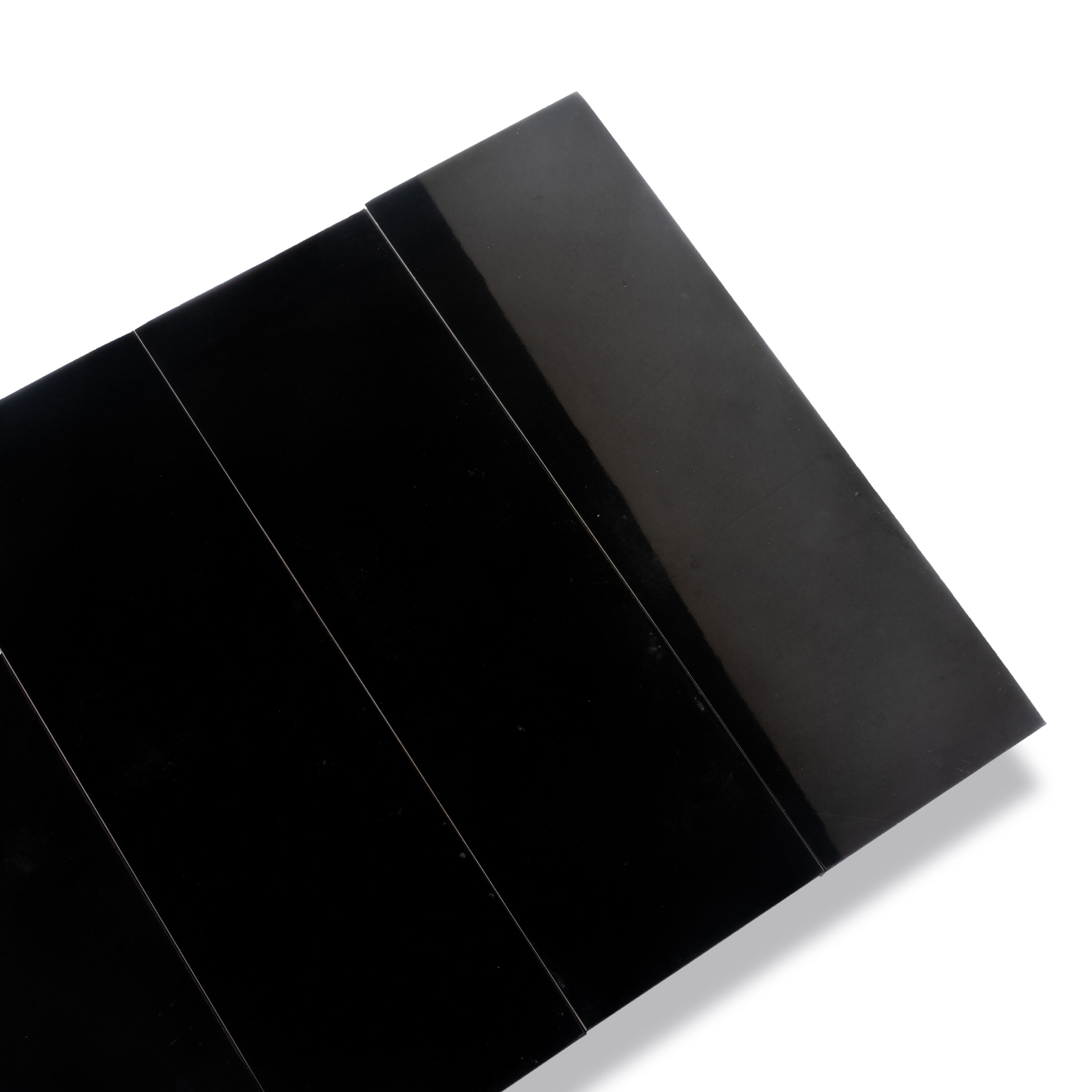 Grandis Black Polished Marble Subway Wall & Floor Tile