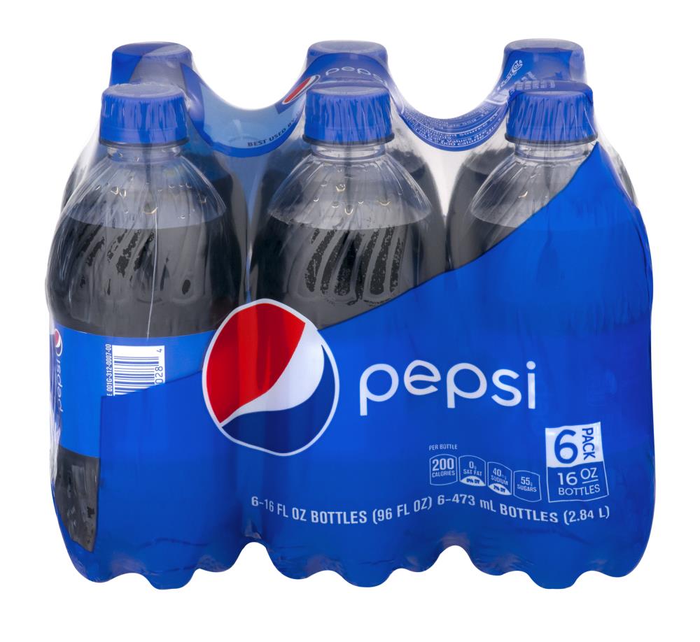 Pepsi Dr. Pepper Cups, Ice Blue Plastic Tumbler 16oz, Set of 5