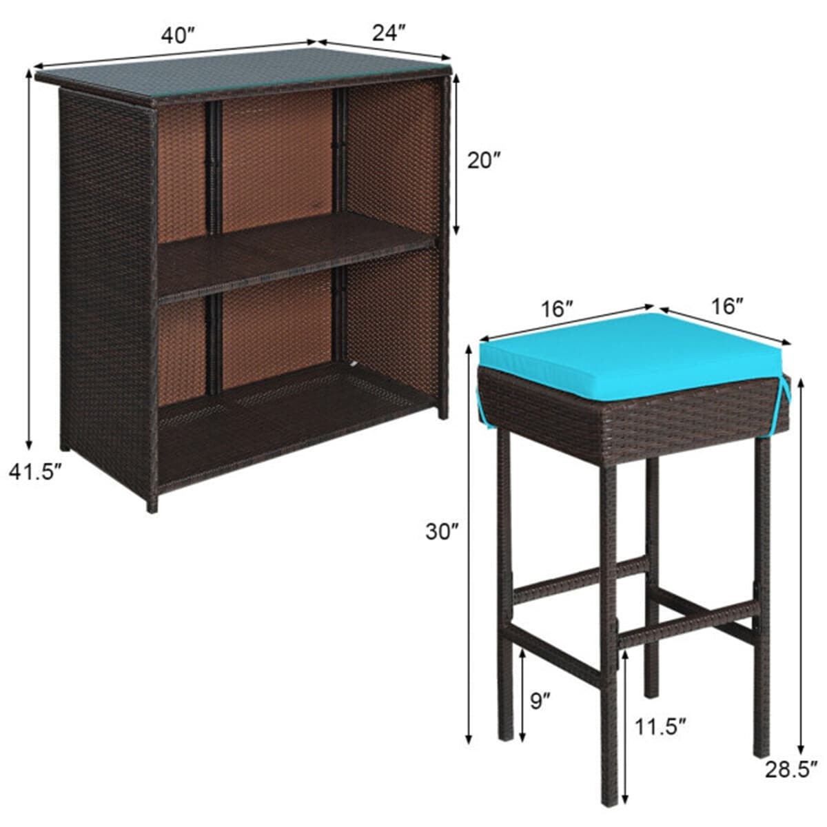 Clihome CWCH-HW68AD745TU Patio-Dining-Sets - View #5