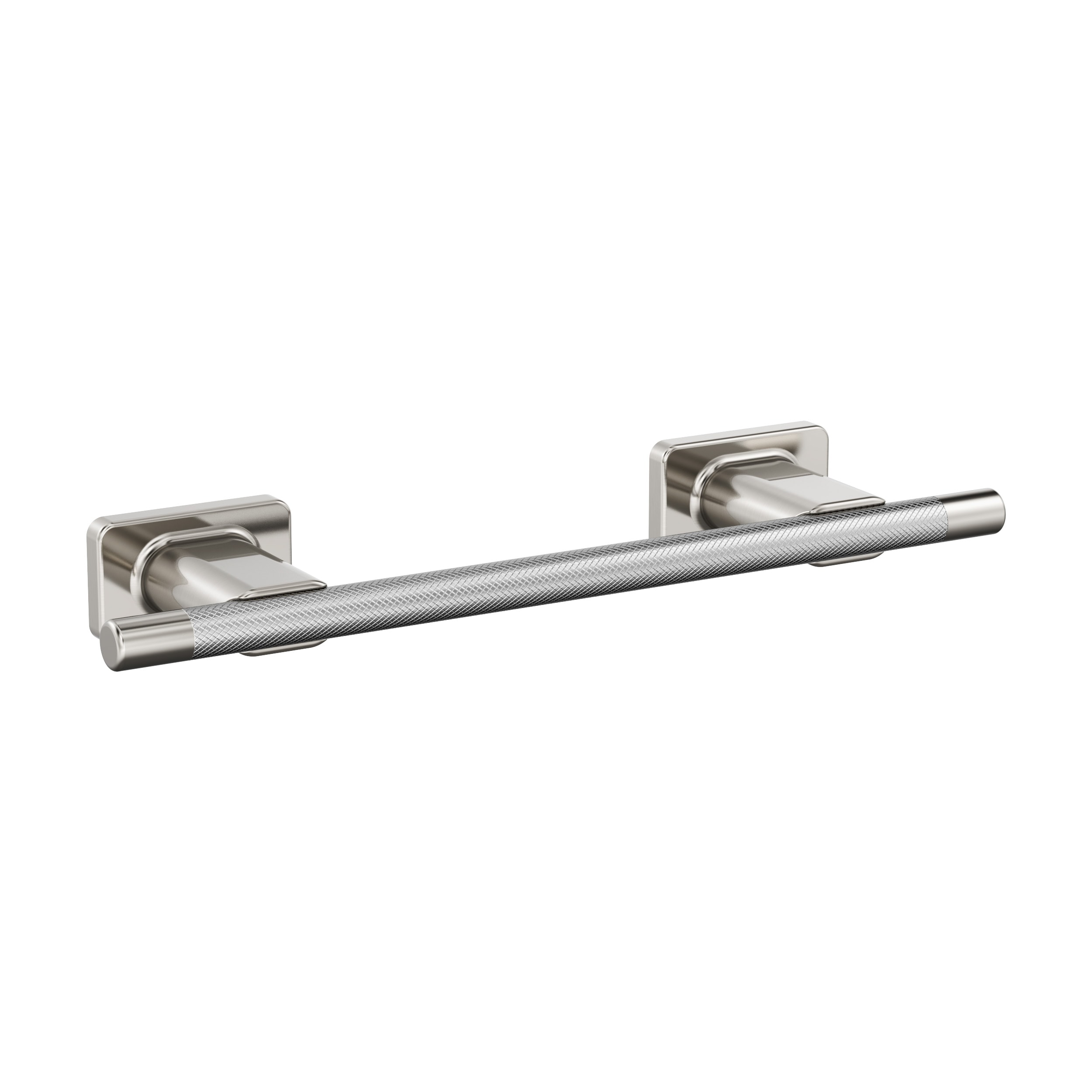 Amerock BH26616PNSS Esquire 9-in Polished Nickel/Stainless Steel Wall mount Single Towel Bar
