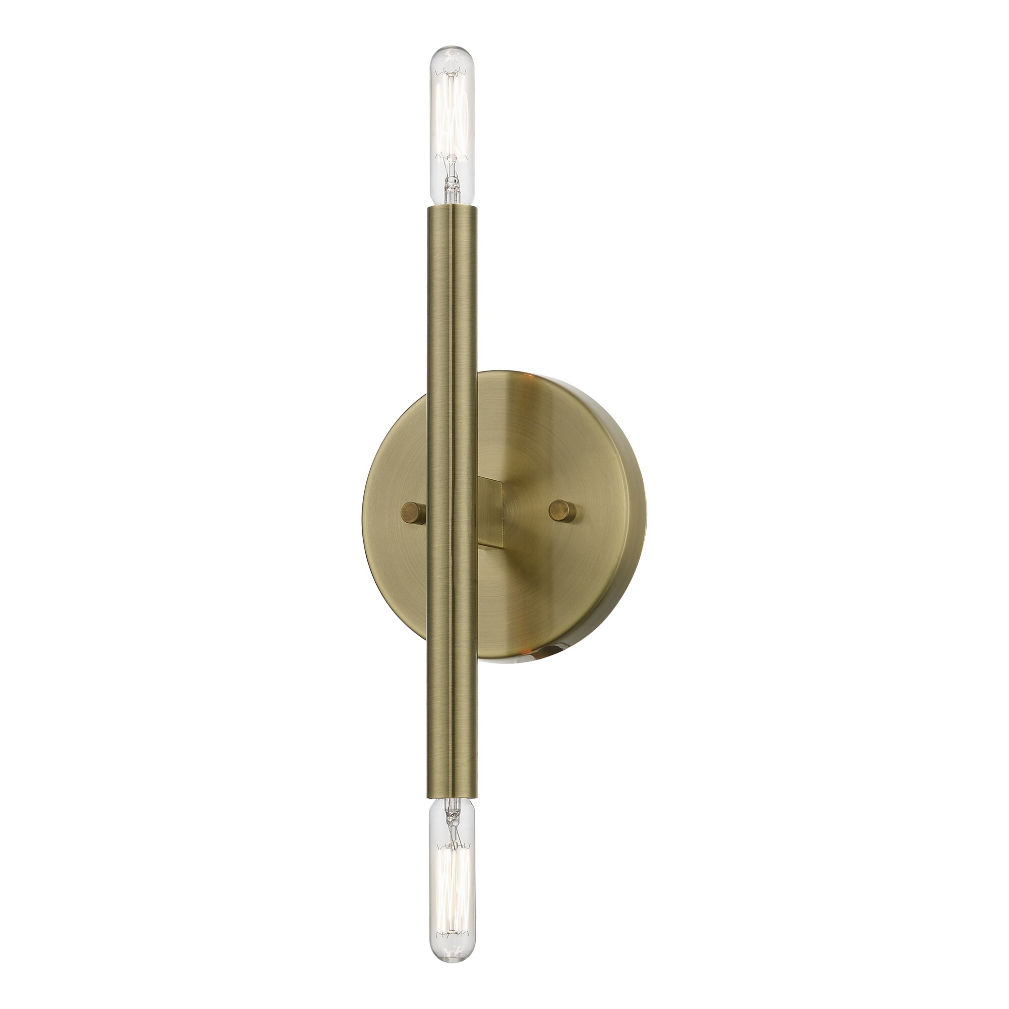 Copenhagen Elegance 2-Light Antique Brass Wall Sconce