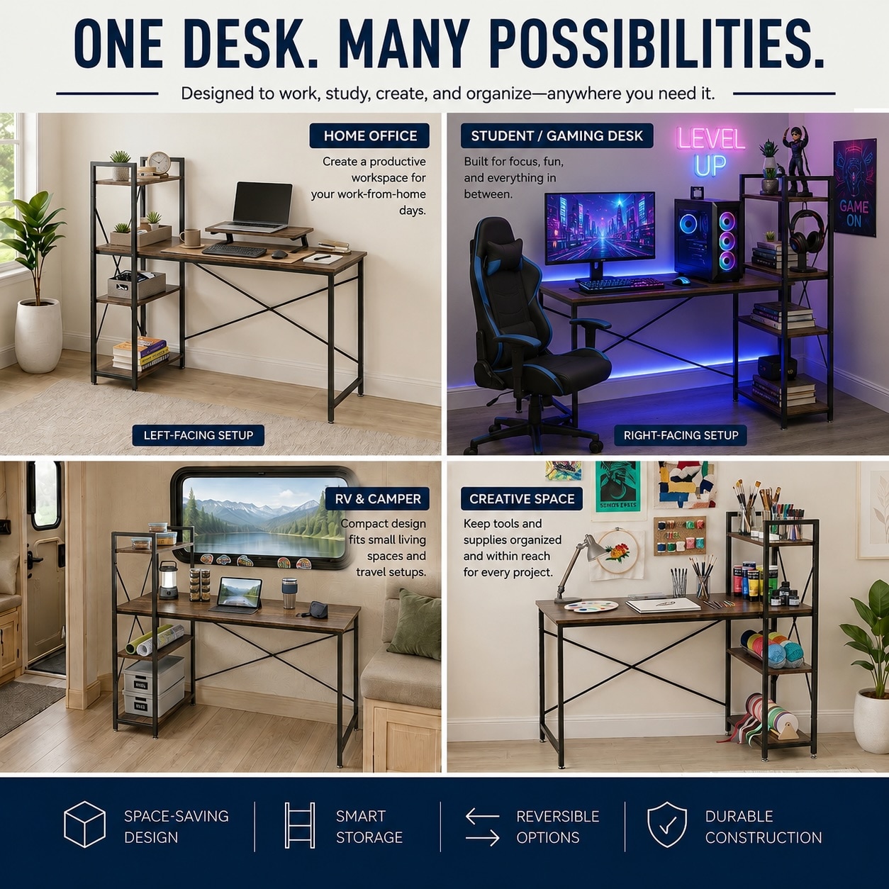 Utopia Alley SH74WD desks - View #6