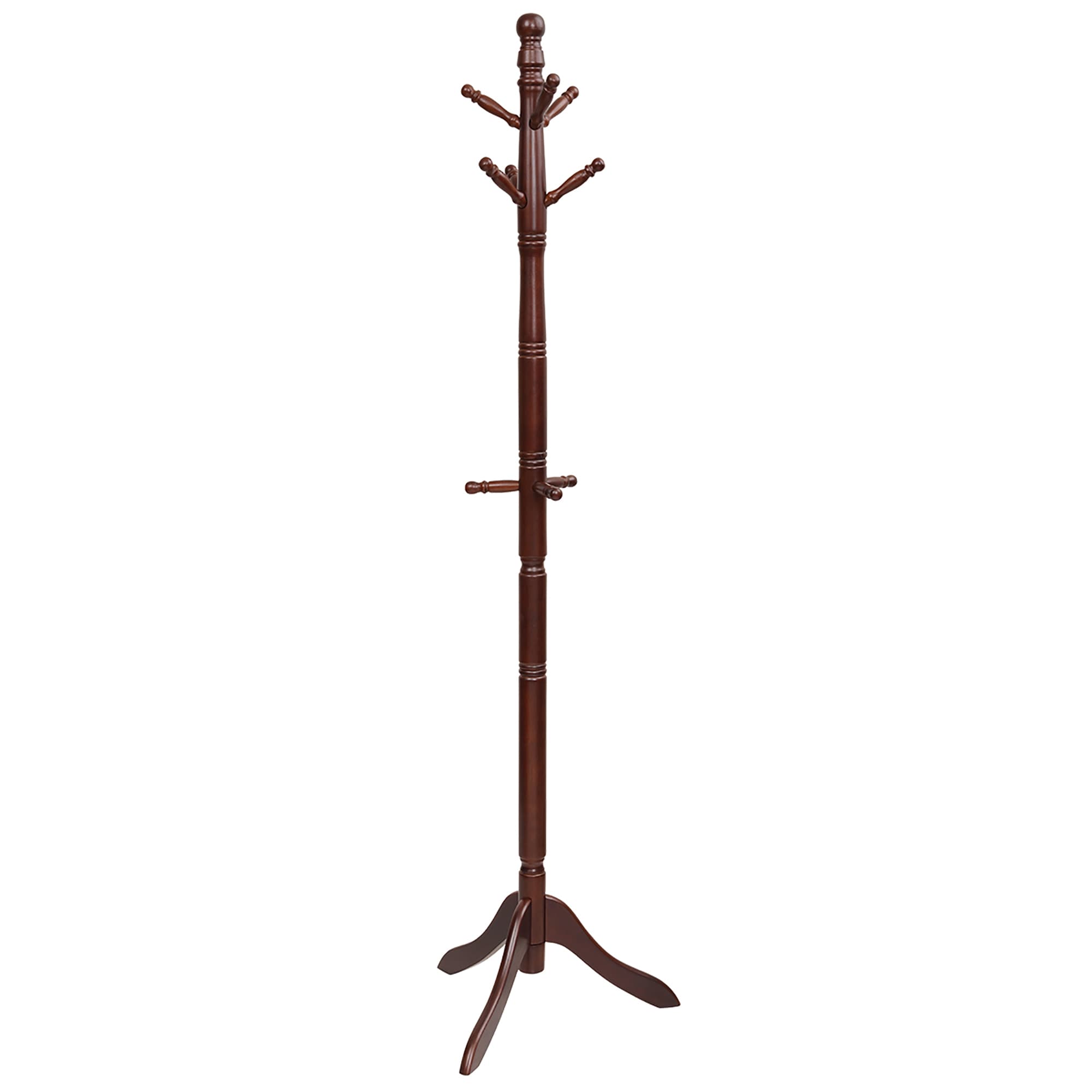 Goplus LWS00392 Brown 9 -Hook Coat rack