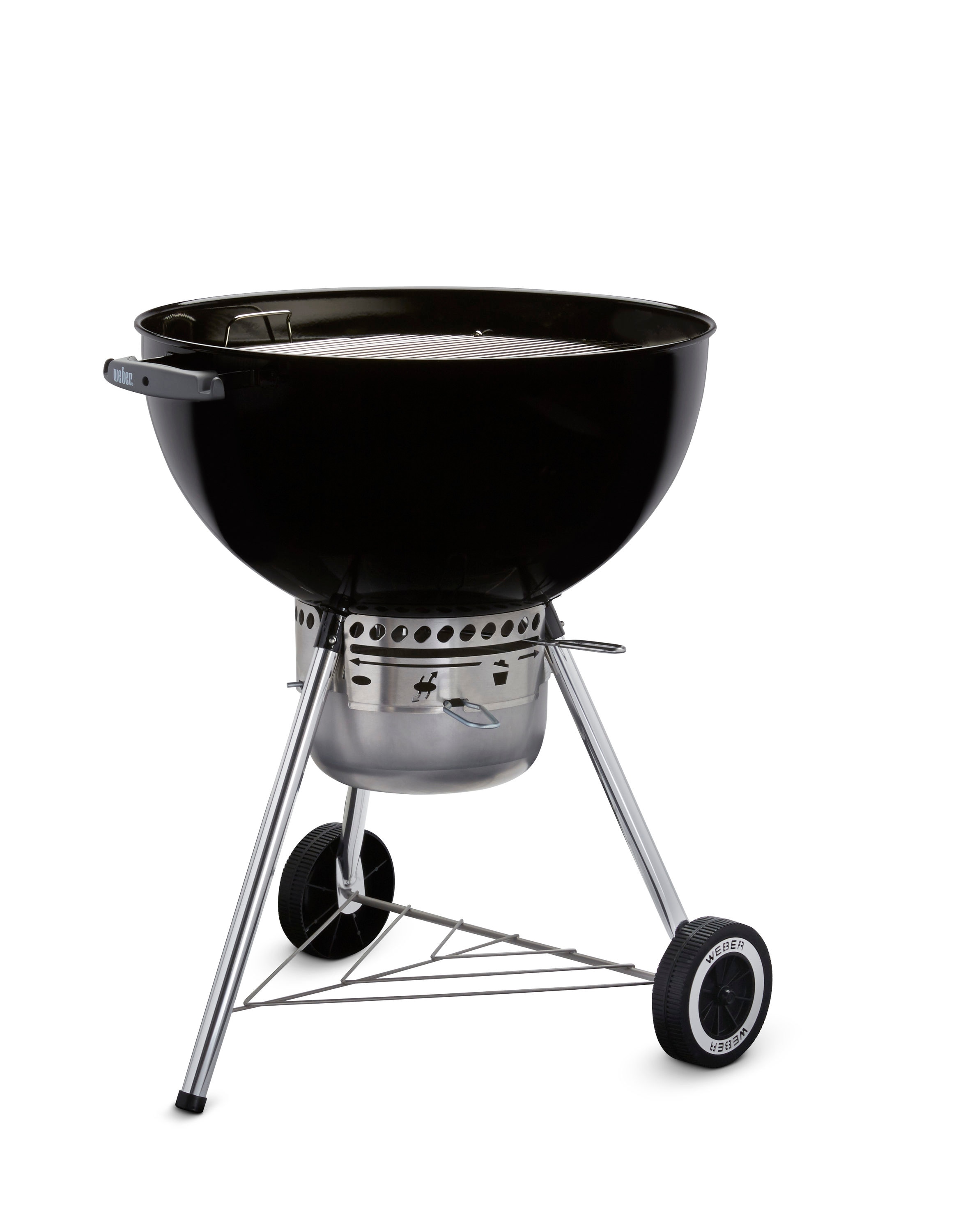 Weber Kettle Premium 22-in Black Kettle Charcoal Grill in Grills department at Lowes.com