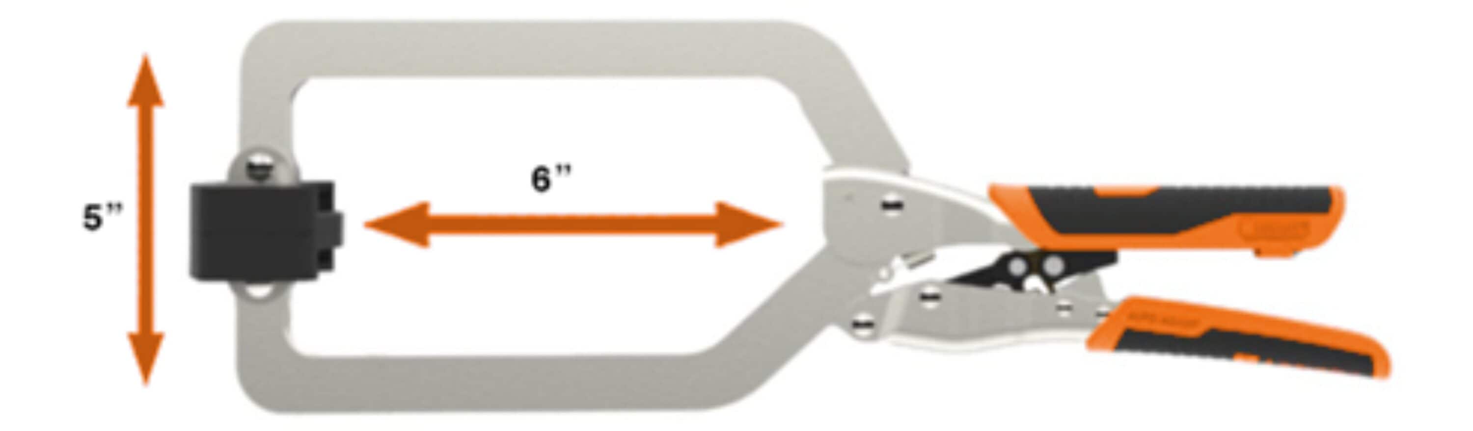 BORA BR-G060402 4-1/2-in Auto-Adjust 250-lb C-Clamp