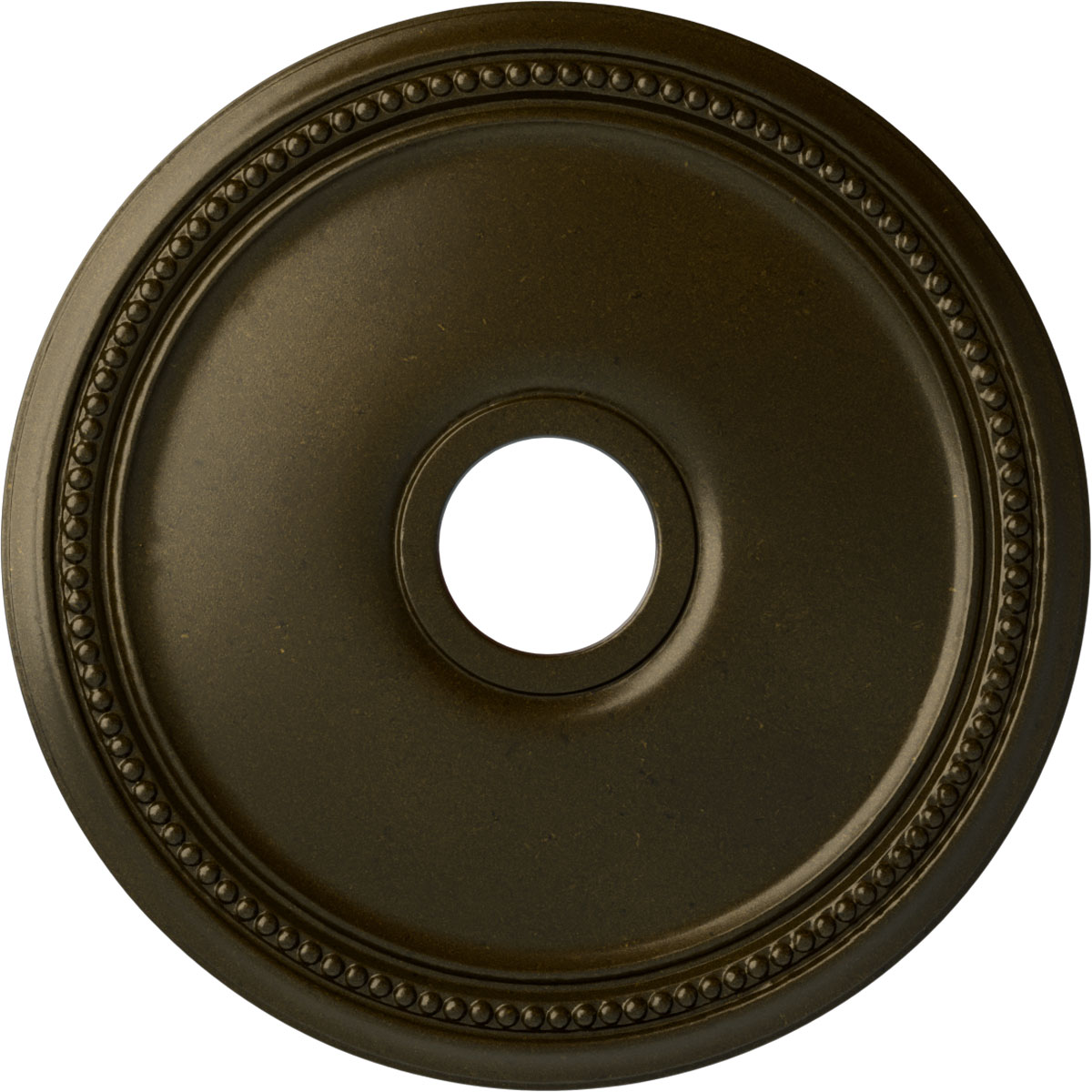 Ekena Millwork CM18DIGGS Diane 18-in W x 18-in L Painted Green Gold Polyurethane Whole Ceiling Medallion