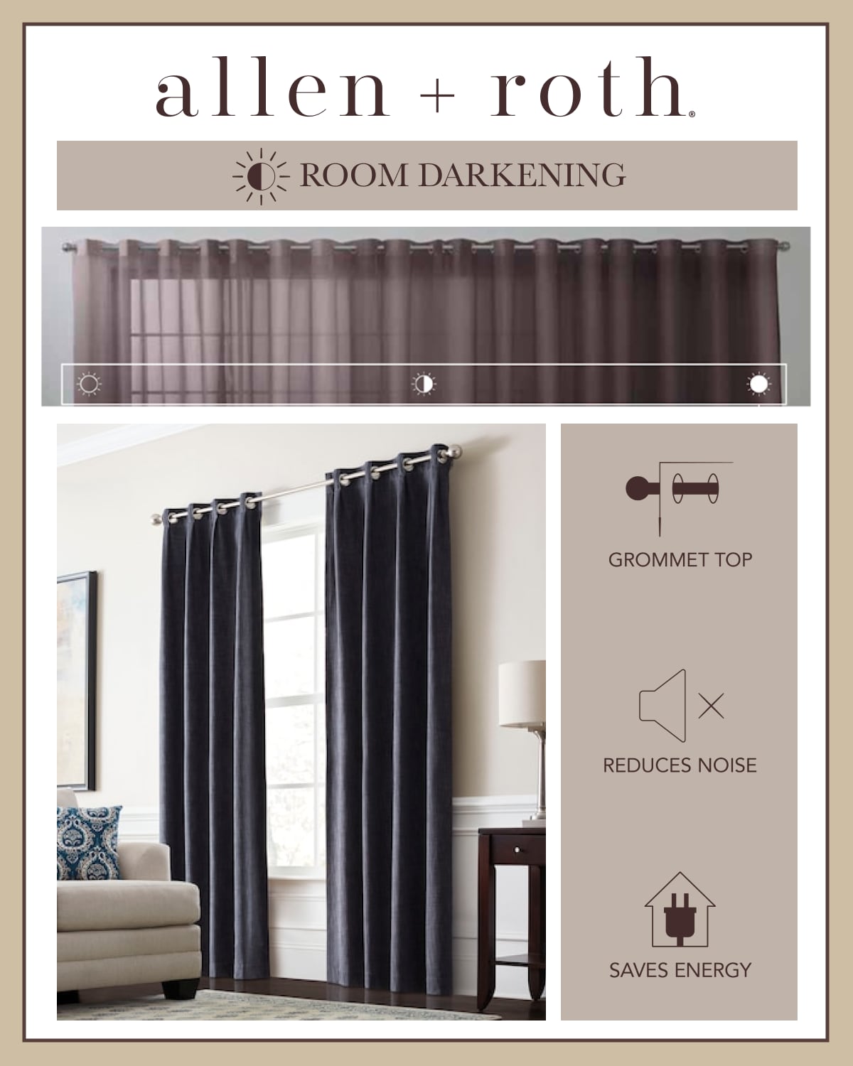 allen + roth X72634484ZBG curtains - View #14
