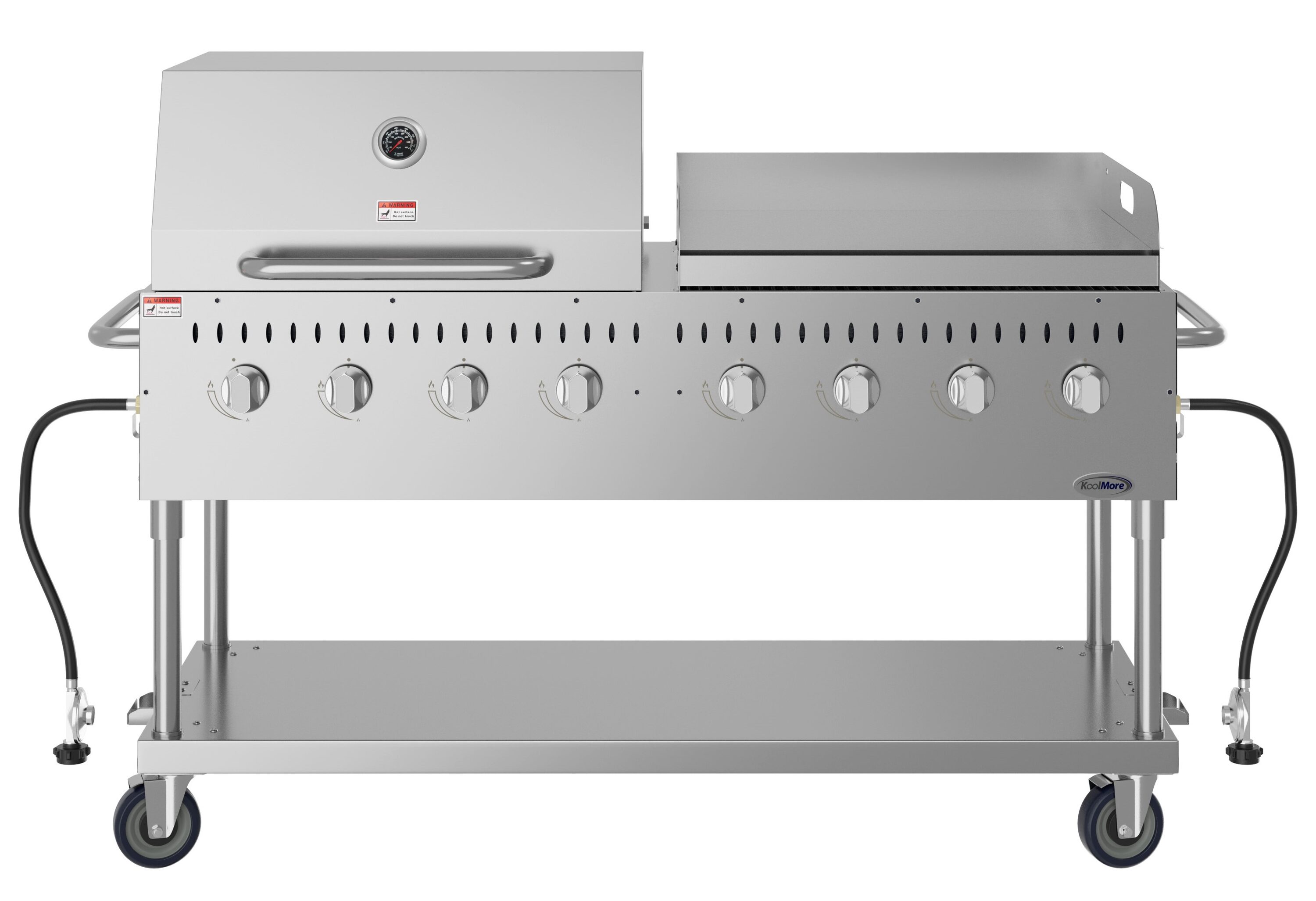 KoolMore LOW-CGKIT6-D30G30 Stainless Steel Liquid Propane Gas Grill