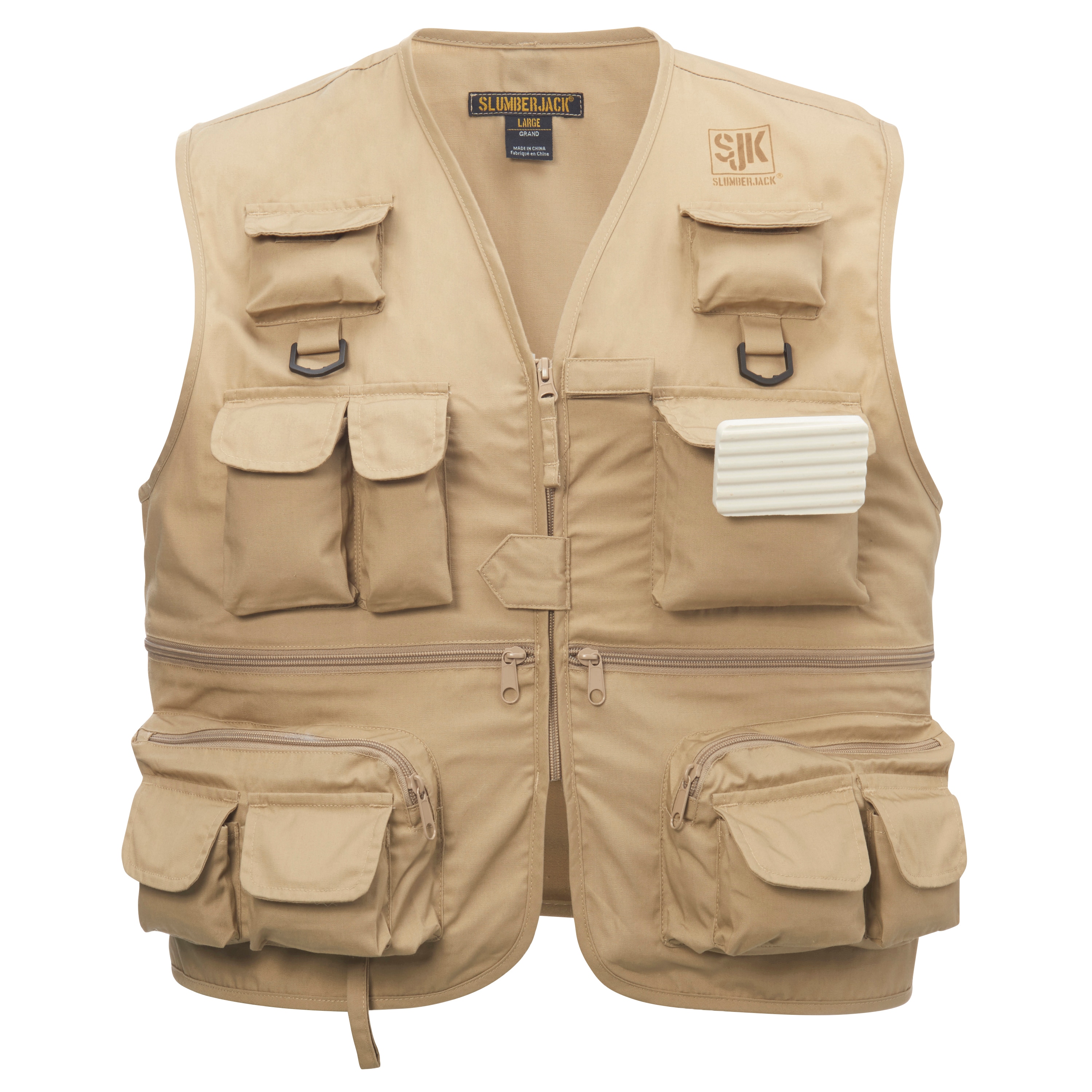 SJK 26 Pocket Fishing Vest Fly Fishing Vest in the Fishing Gear & Apparel  department at