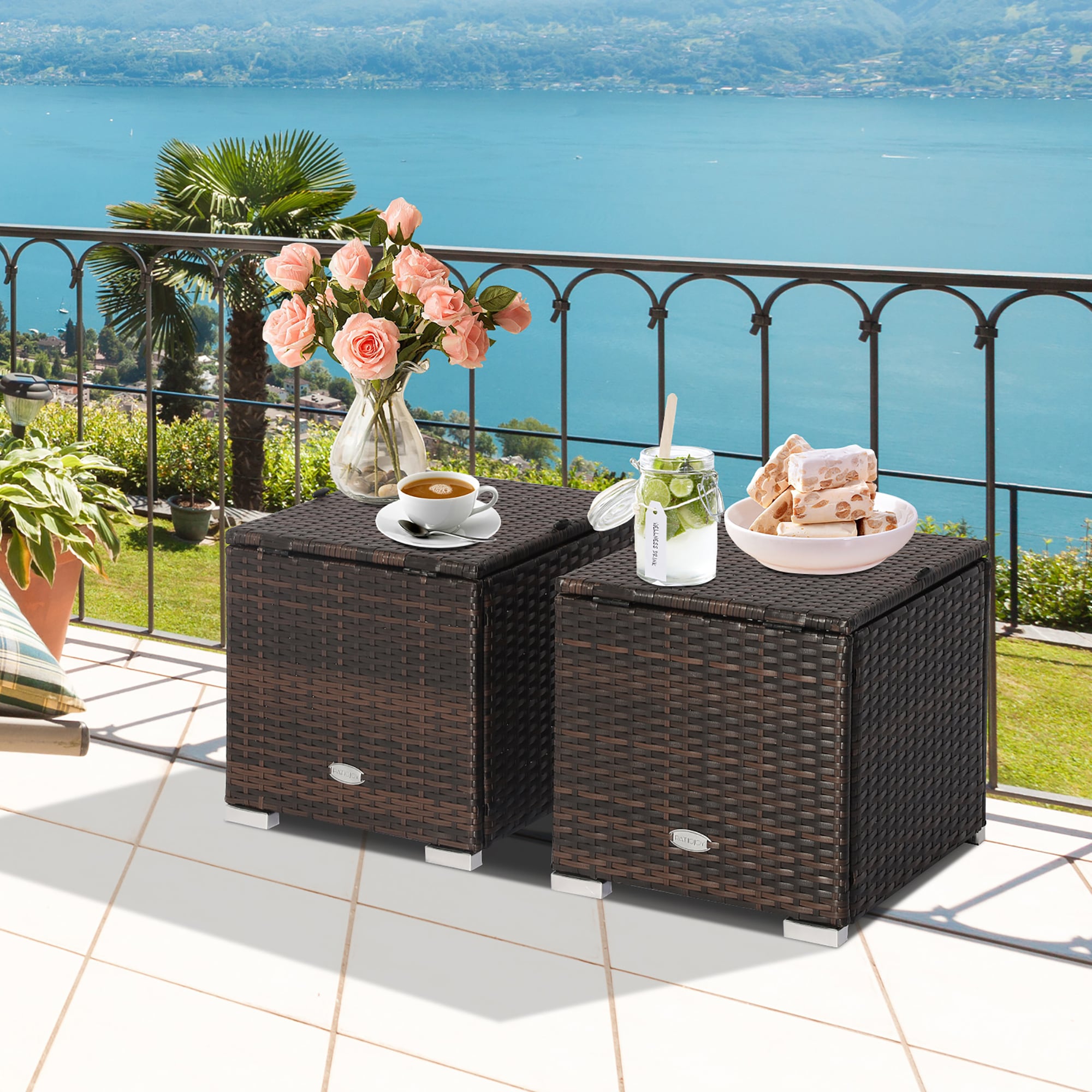 Costway HW70591WH Stools-Ottomans - View #6