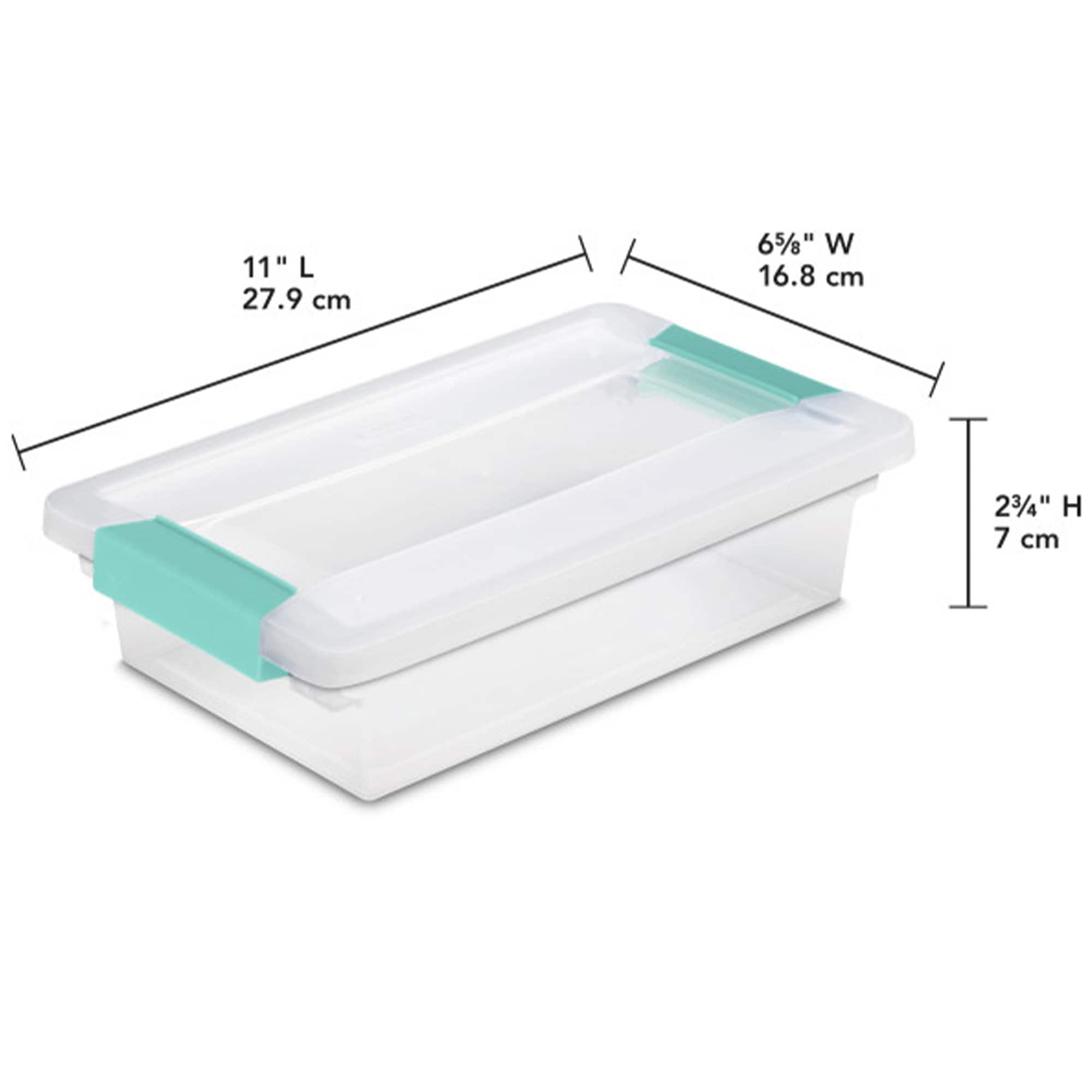 6 PACK Sterilite Plastic Storage Containers good (Small)