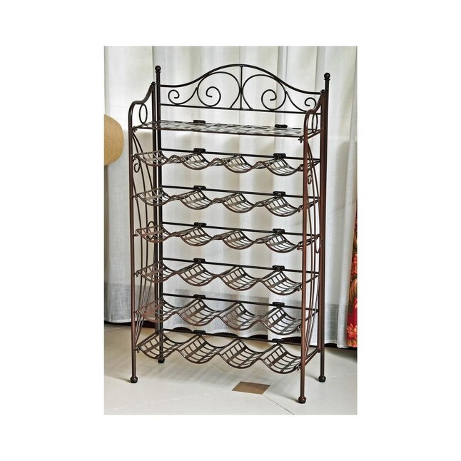 International Caravan Iron 24-Bottle Wine Rack International Caravan Iron 24-Bottle Wine Rack