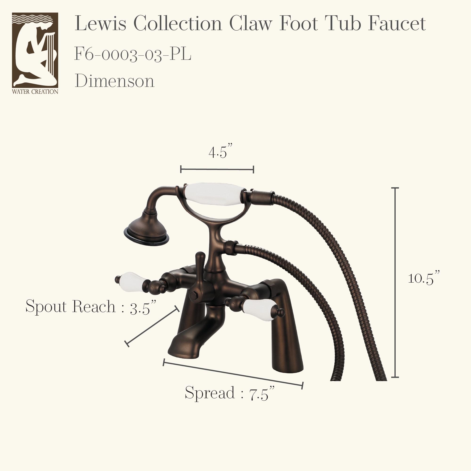 Water Creation F6-0003-03-PL Roman-Tub-Faucets - View #3