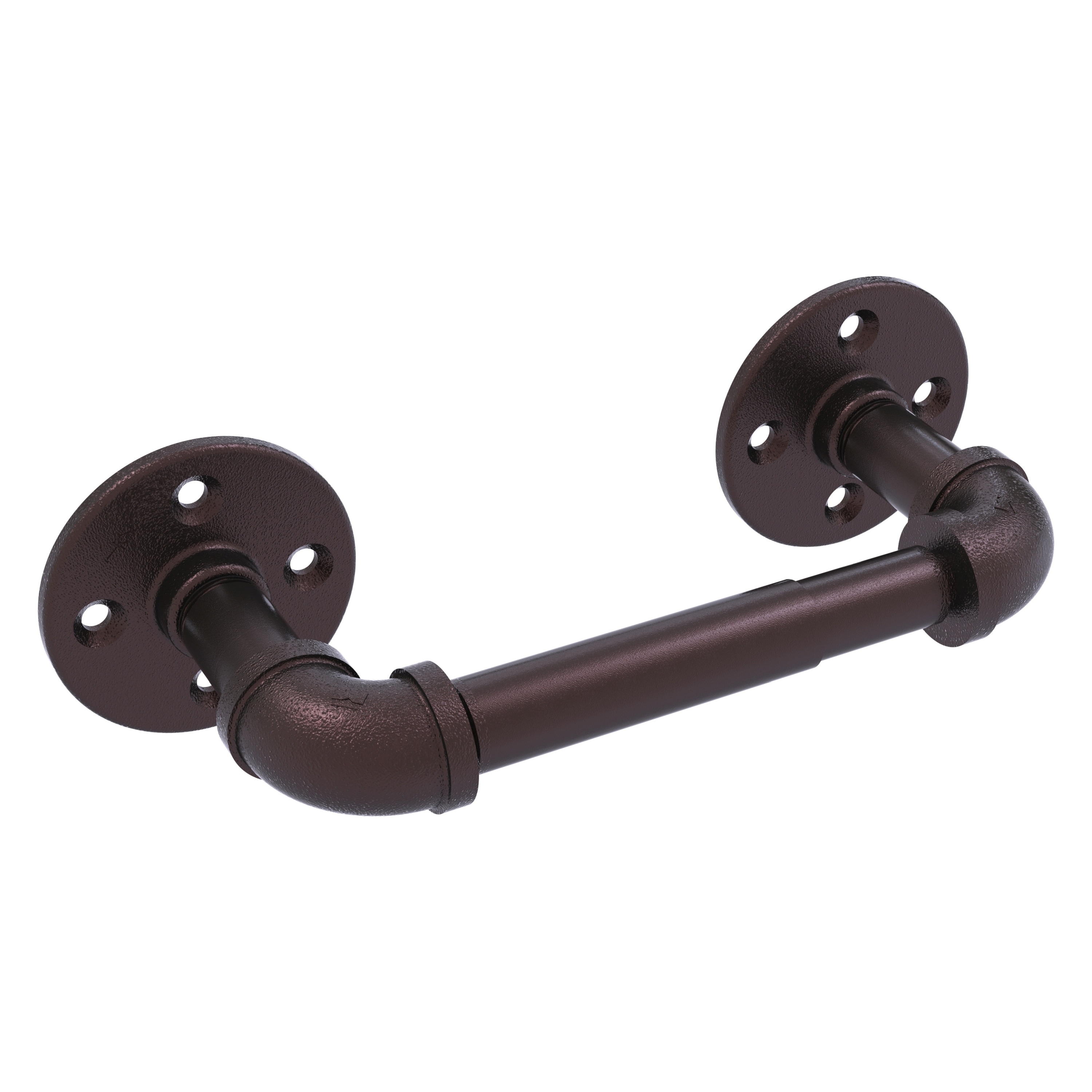 Allied Brass P-120-TP-ABZ Pipeline Antique Bronze Wall mount Double post Toilet Paper Holder 1 -Rolls