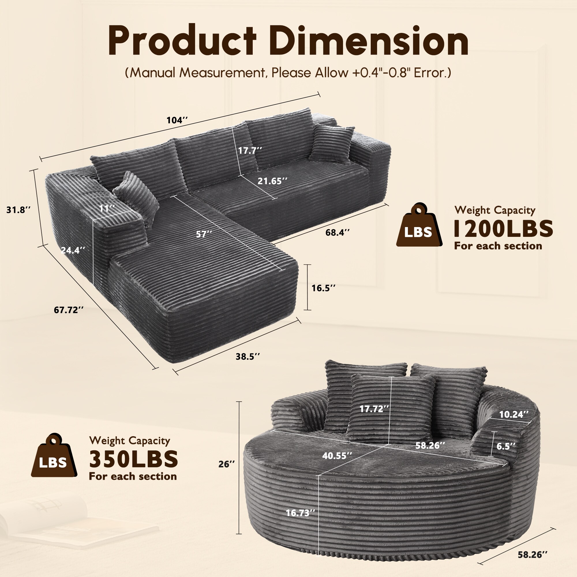 Pouuin SVI-MU910 Sofas-Loveseats - View #2