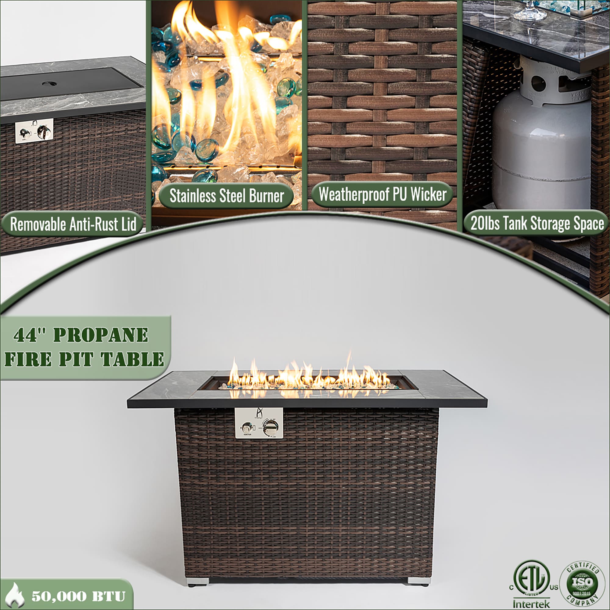 Fun Orange FUN26GP18 Outdoor-Gas-Firepits - View #3
