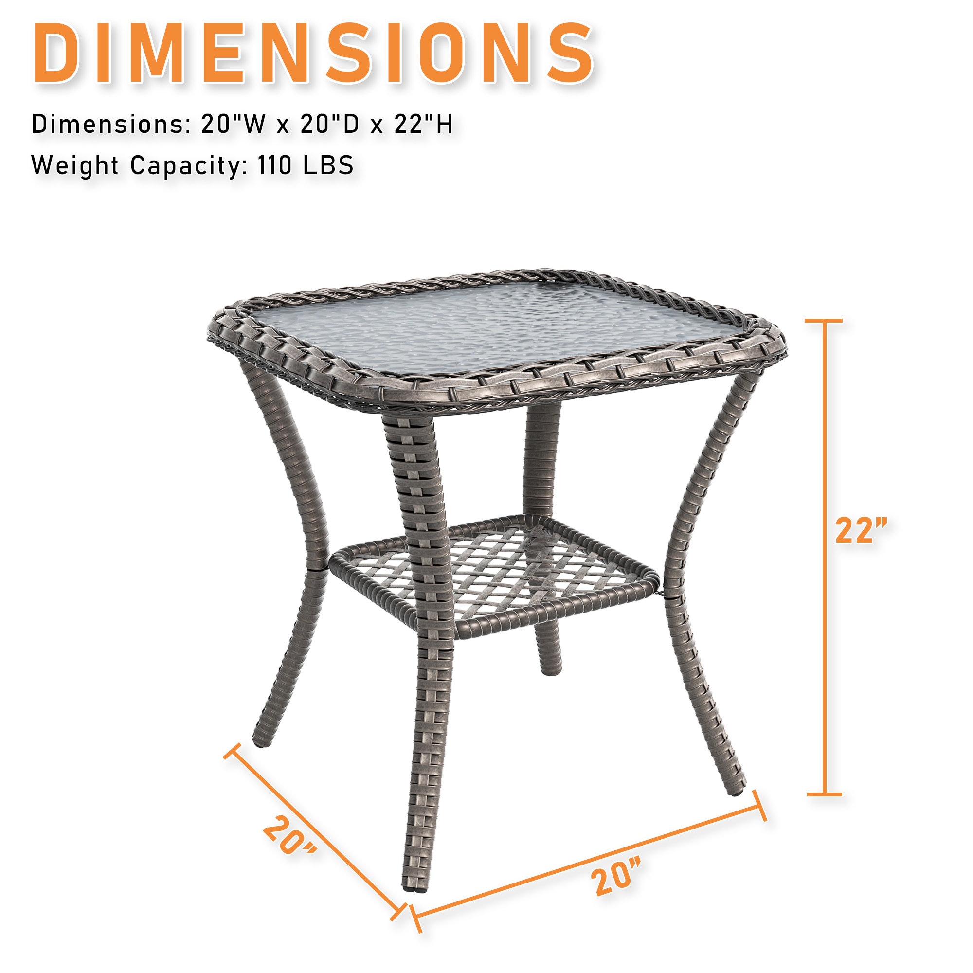 Gardenbee HGL-M73A-001 Patio-Tables - View #3