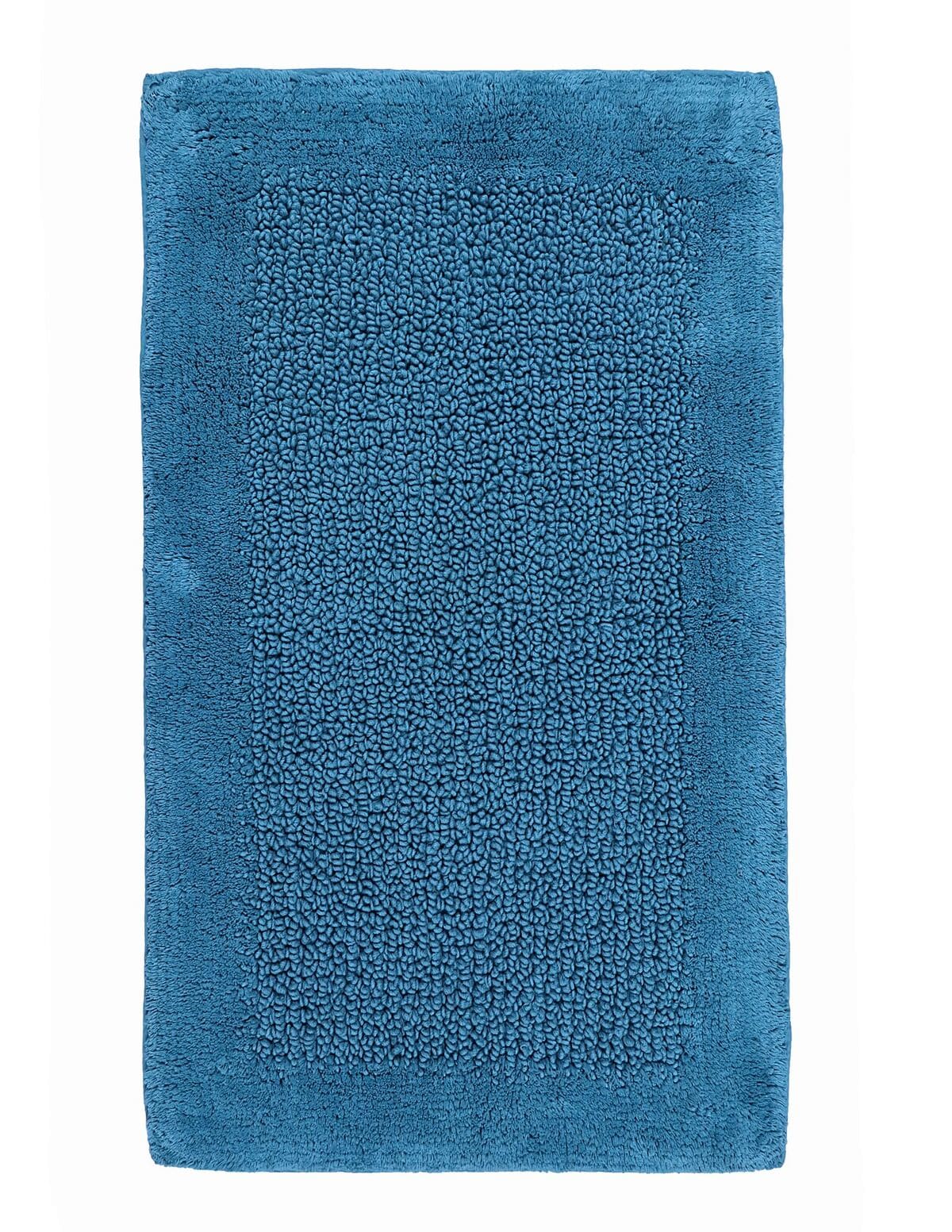  KB2134-NAP-AQU Naples 21-Inches x 34-Inches Aqua Cotton Bath rug