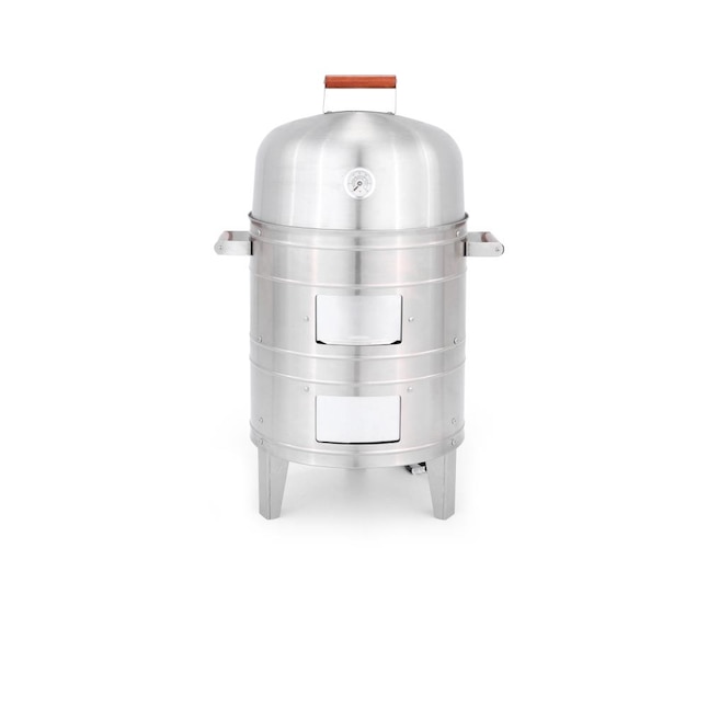 Americana 351-Sq in Silver Electric Smoker in the Electric Smokers  department at