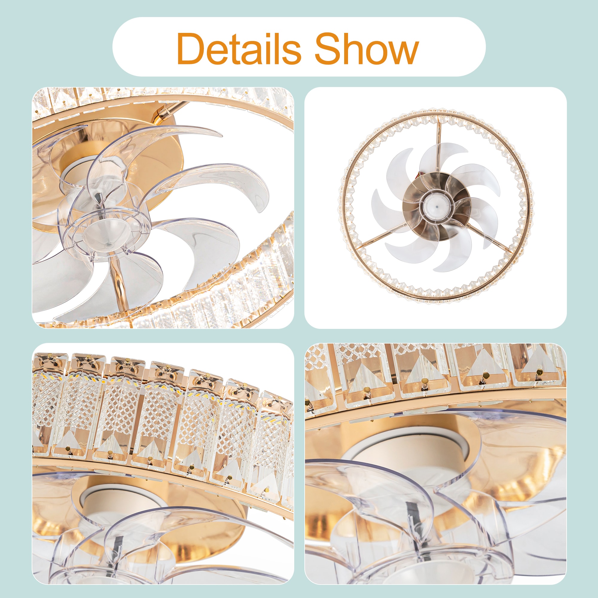 Breezary 33001-GD Ceiling-Fans - View #11