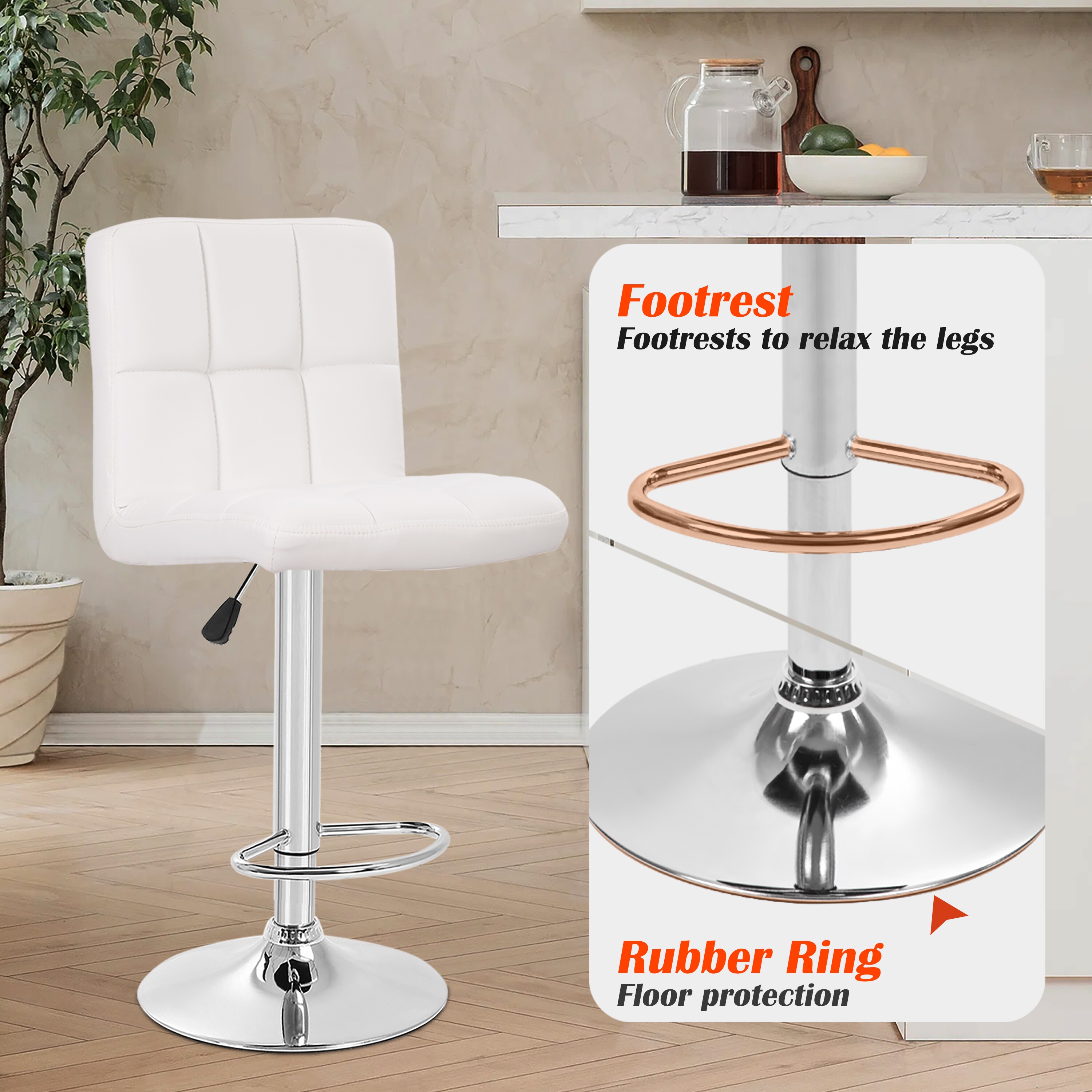 Furniture of America 004L-B06-WH stools - View #9