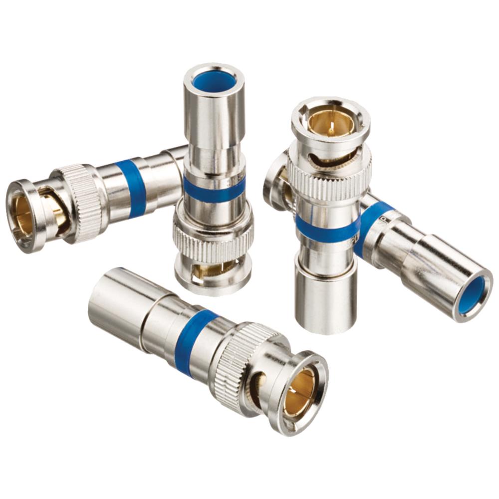 IDEAL 89-048 15-Pack Nickel Push-on F-connector