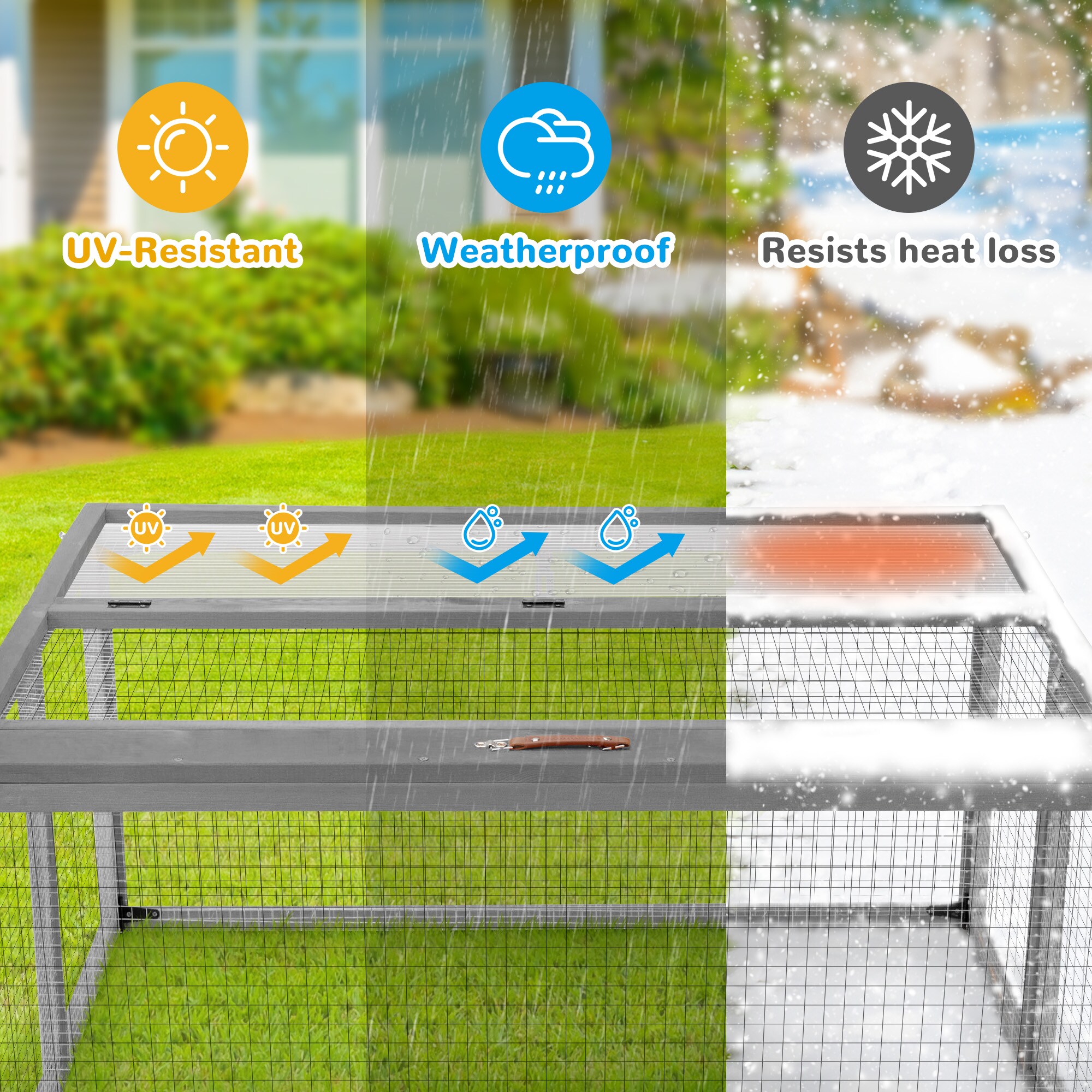 Coziwow CW12U0500-L02 Chicken-Coops-Rabbit-Hutches - View #7