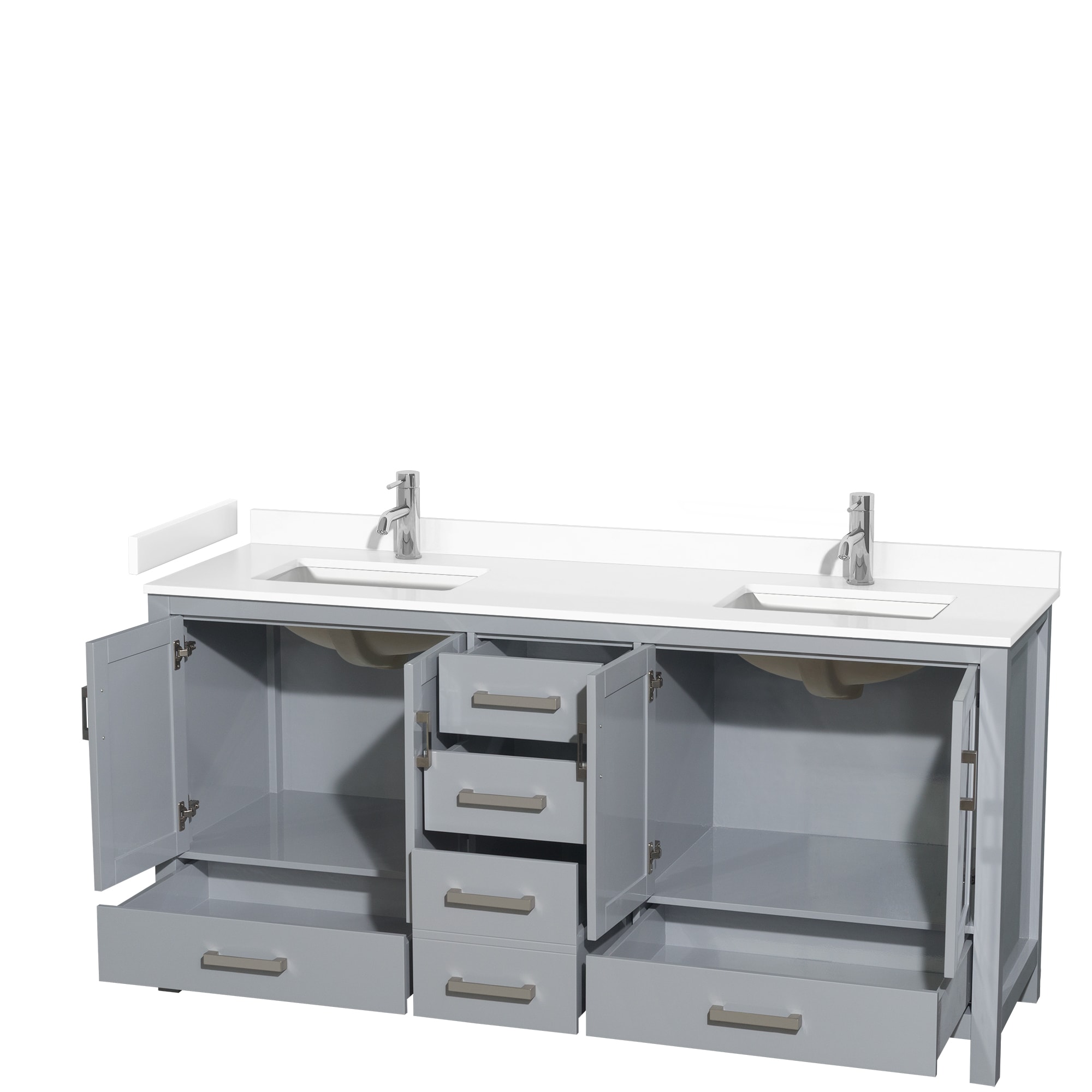 Wyndham Collection WCS141472DGYWCUNSMXX Bath-Vanity-Combo - View #2