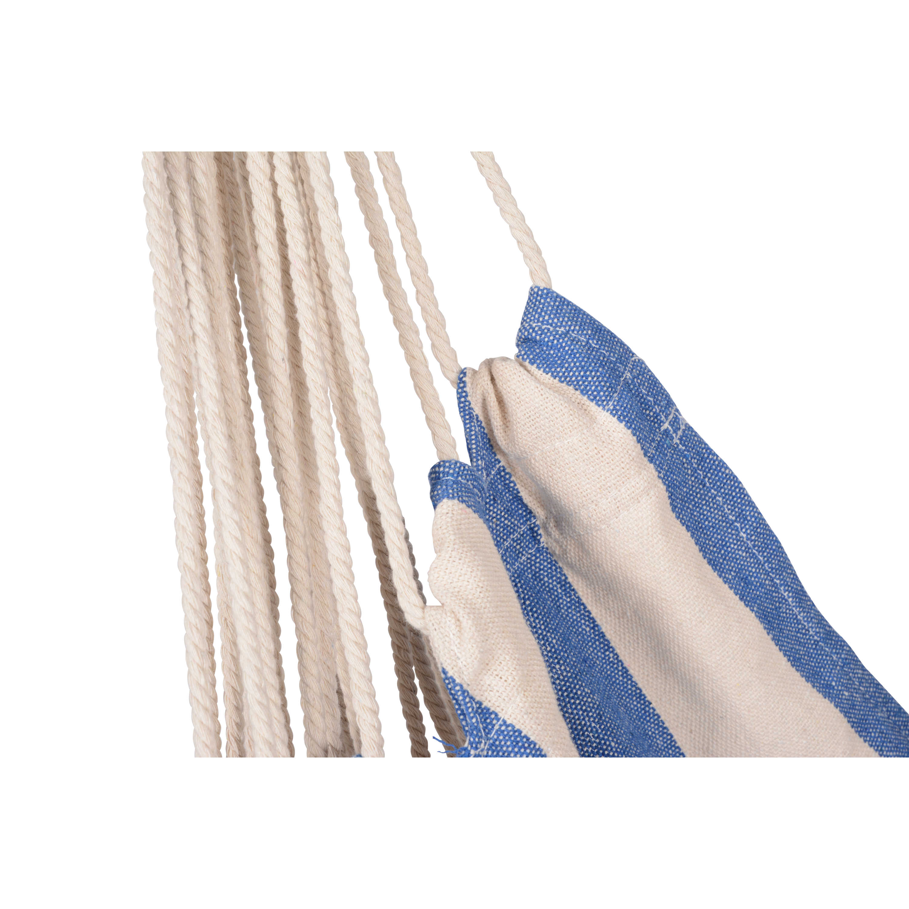 Hampton Blue and White Striped Hanging Hammock Chair