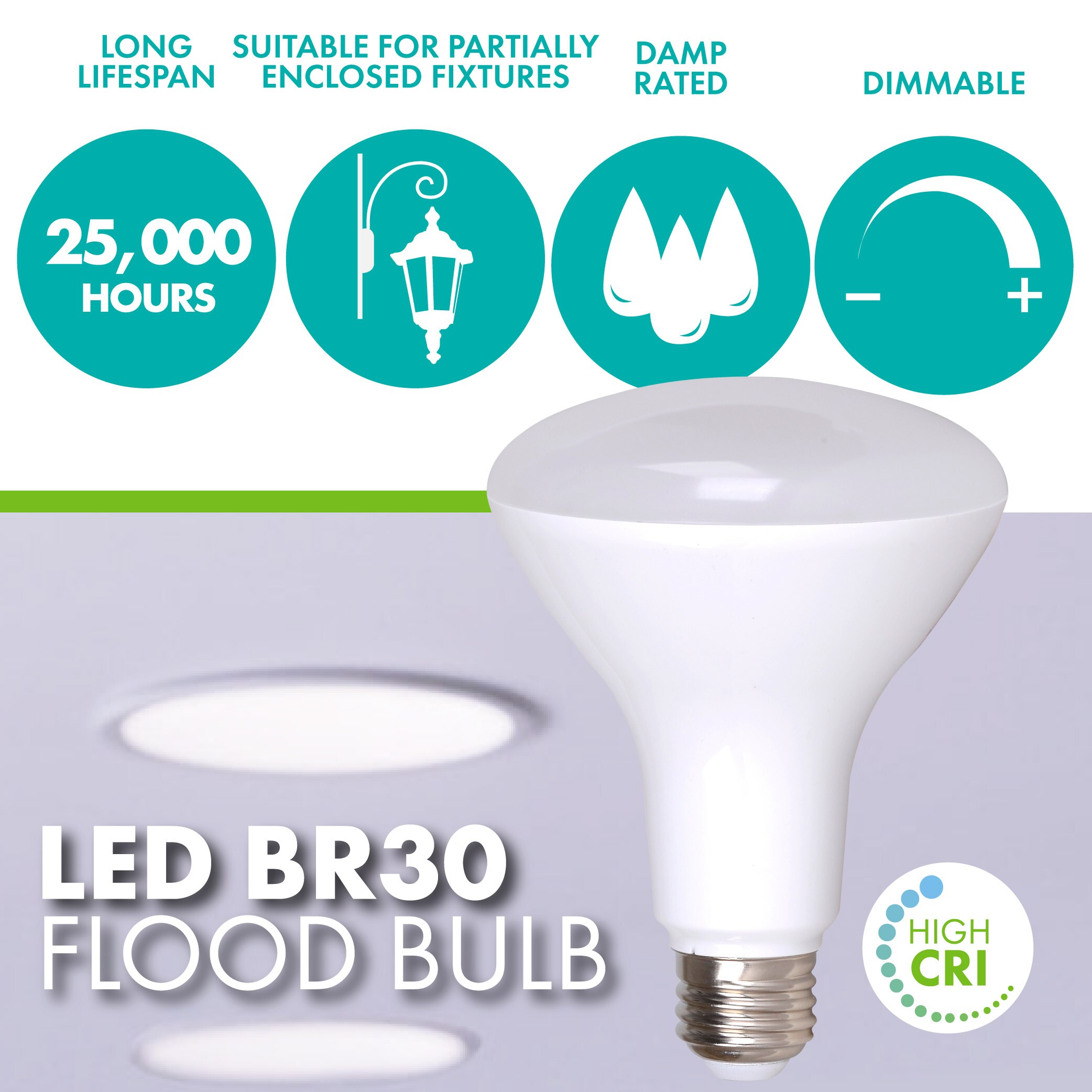 Simply Conserve LR30D08W-50K Led-Flood-Spot-Light-Bulbs - View #2