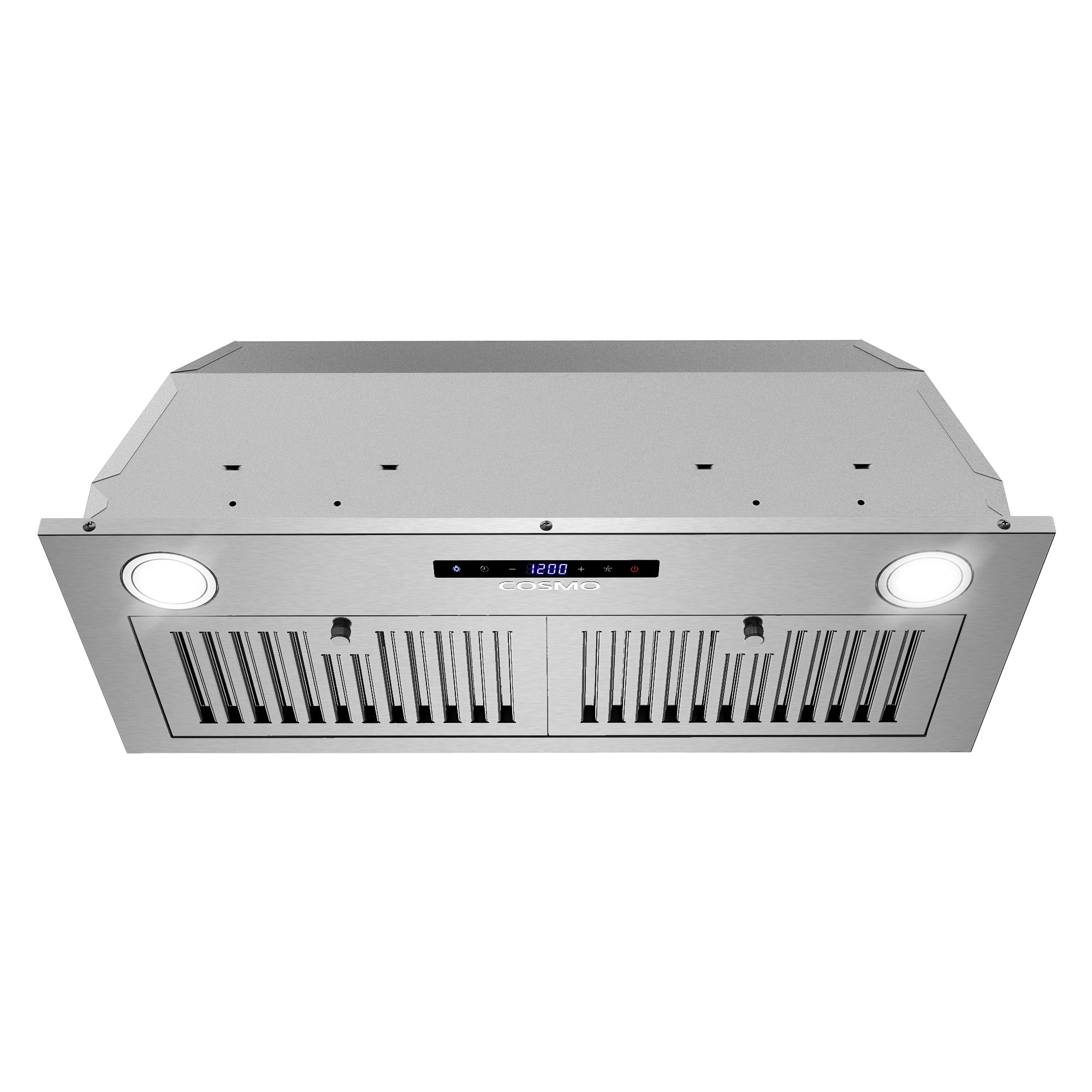 Cosmo COS-30IRHS 30 inch Ducted 380-CFM Stainless Steel Insert Under Cabinet Range Hood