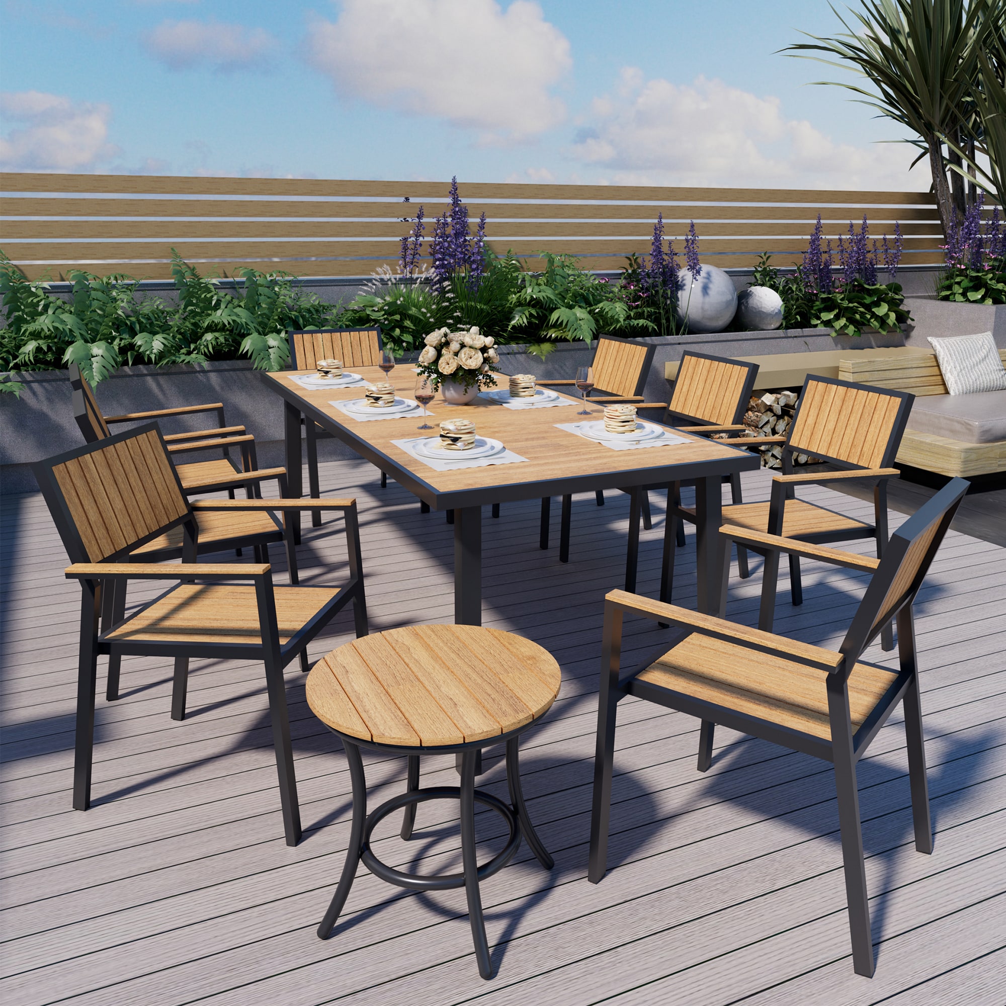 PamaPic TB-SM-CZ-10-HC-WL1 Patio-Dining-Sets - View #2