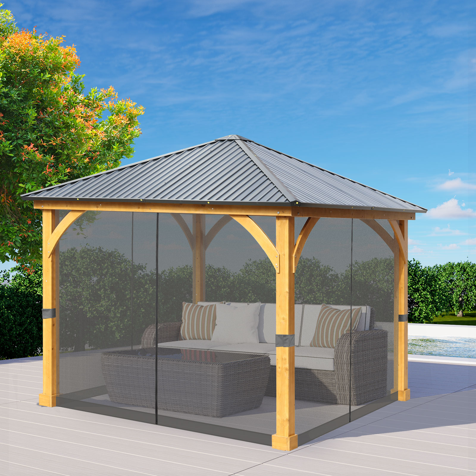 Aoodor A004-PGYGY Gazebo-Parts-Accessories - View #7