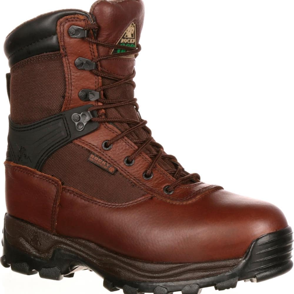 Rocky FQ0006486D  115 Men's BROWN Waterproof Steel Toe Boots Size: 11.5 Medium
