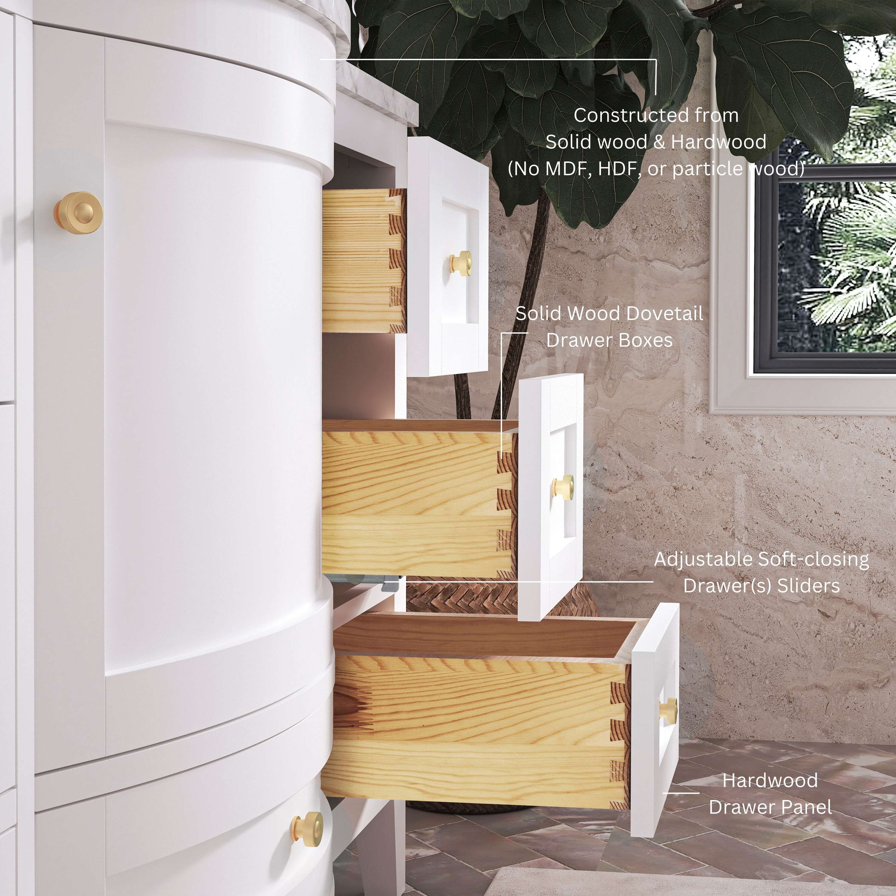 Ancerre Designs VTSLAUREN48WCWGD Bath-Vanity-Combo - View #7