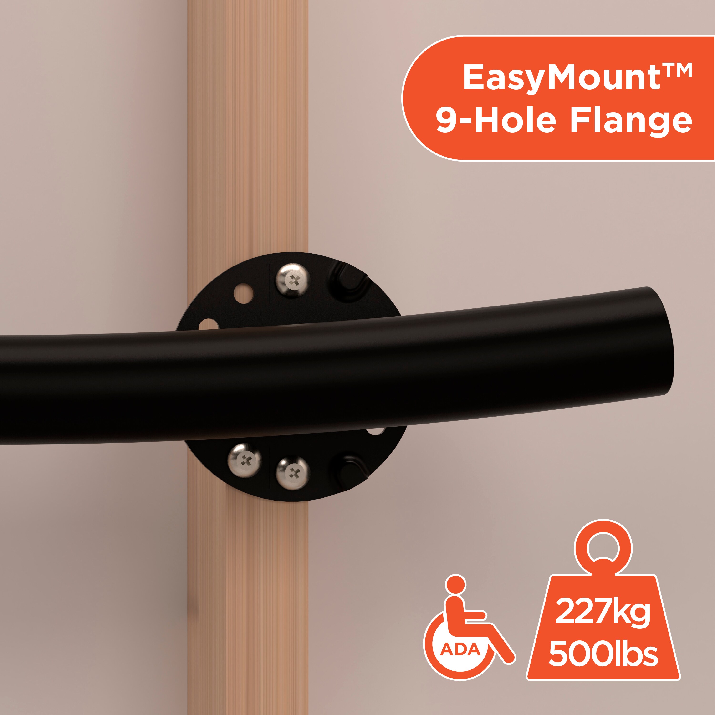 HealthCraft WGB-24-LR-BLK Grab-Bars - View #5