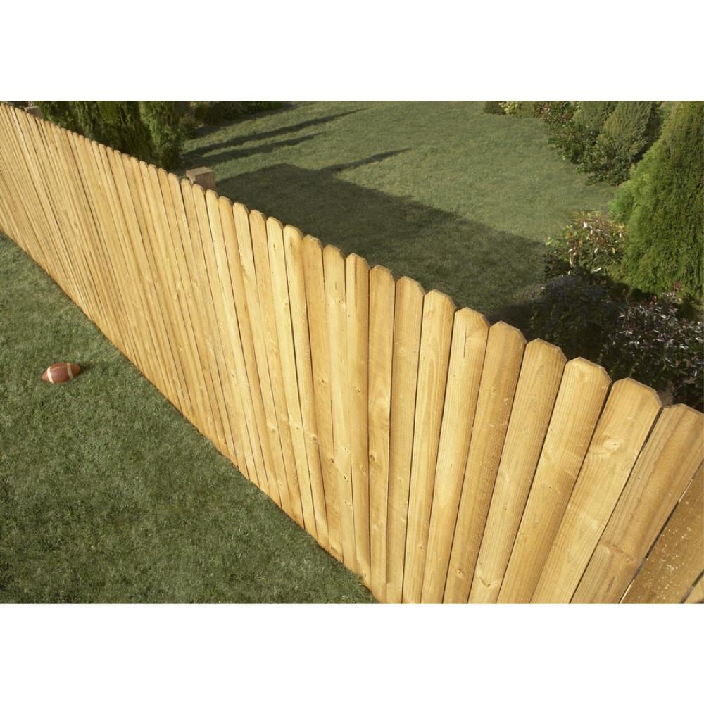 Severe Weather 1 in x 4 in x 6 ft Pressure Treated Southern Yellow Pine Dog Ear Fence Picket in the Wood Fence Pickets department at Lowes