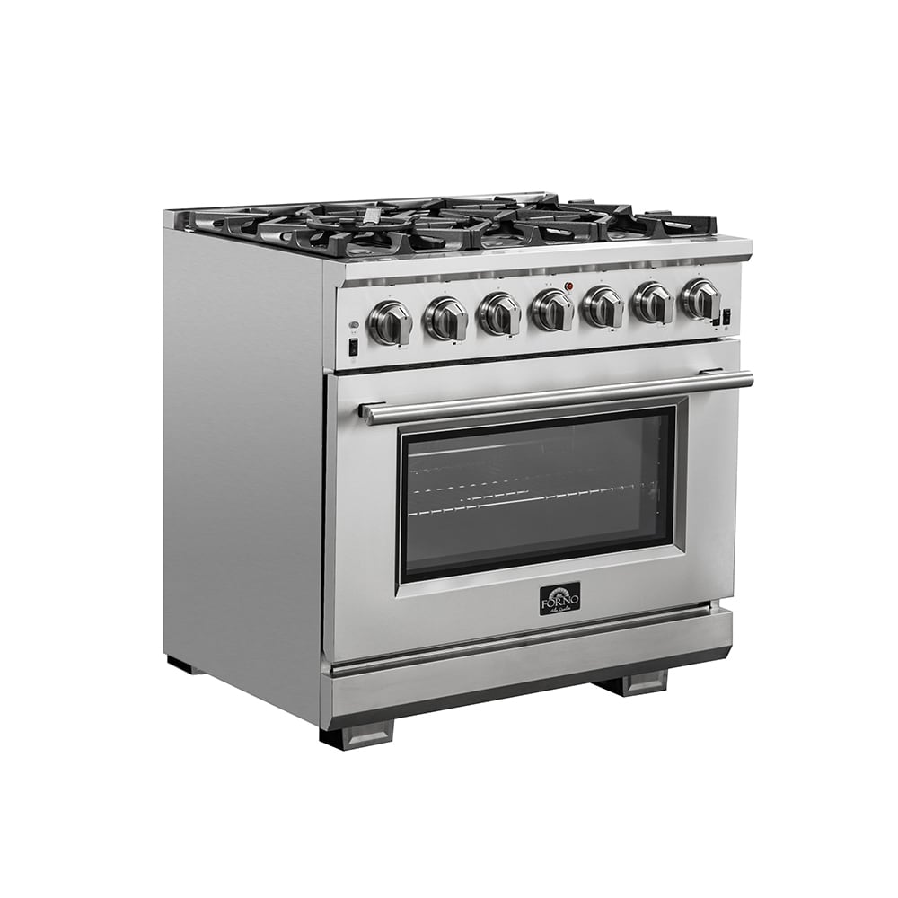 36 in. Stainless-Steel Professional GAS Range with Legs - Silver