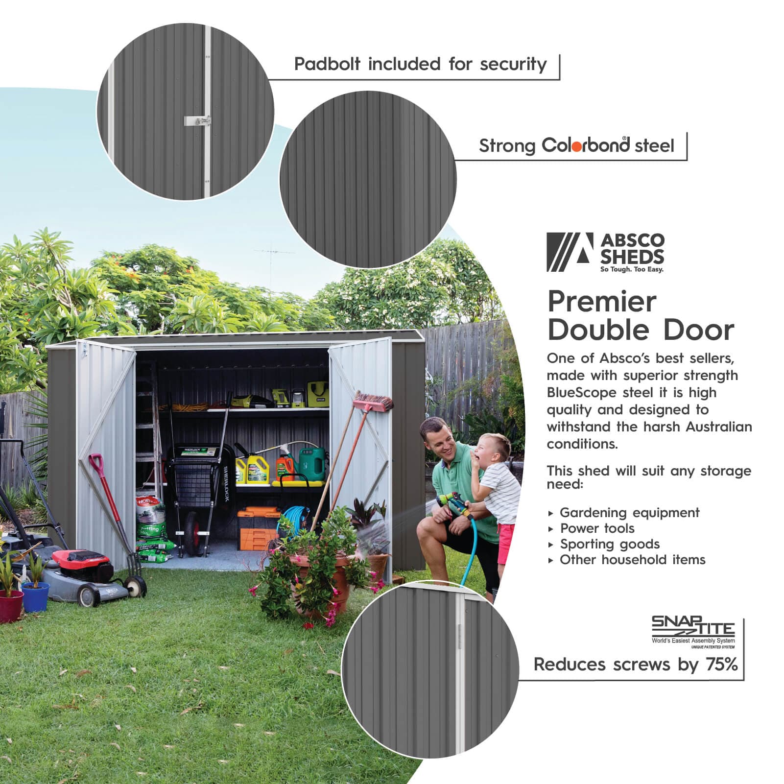 ABSCO AB1001 Metal-Storage-Buildings-Sheds - View #3