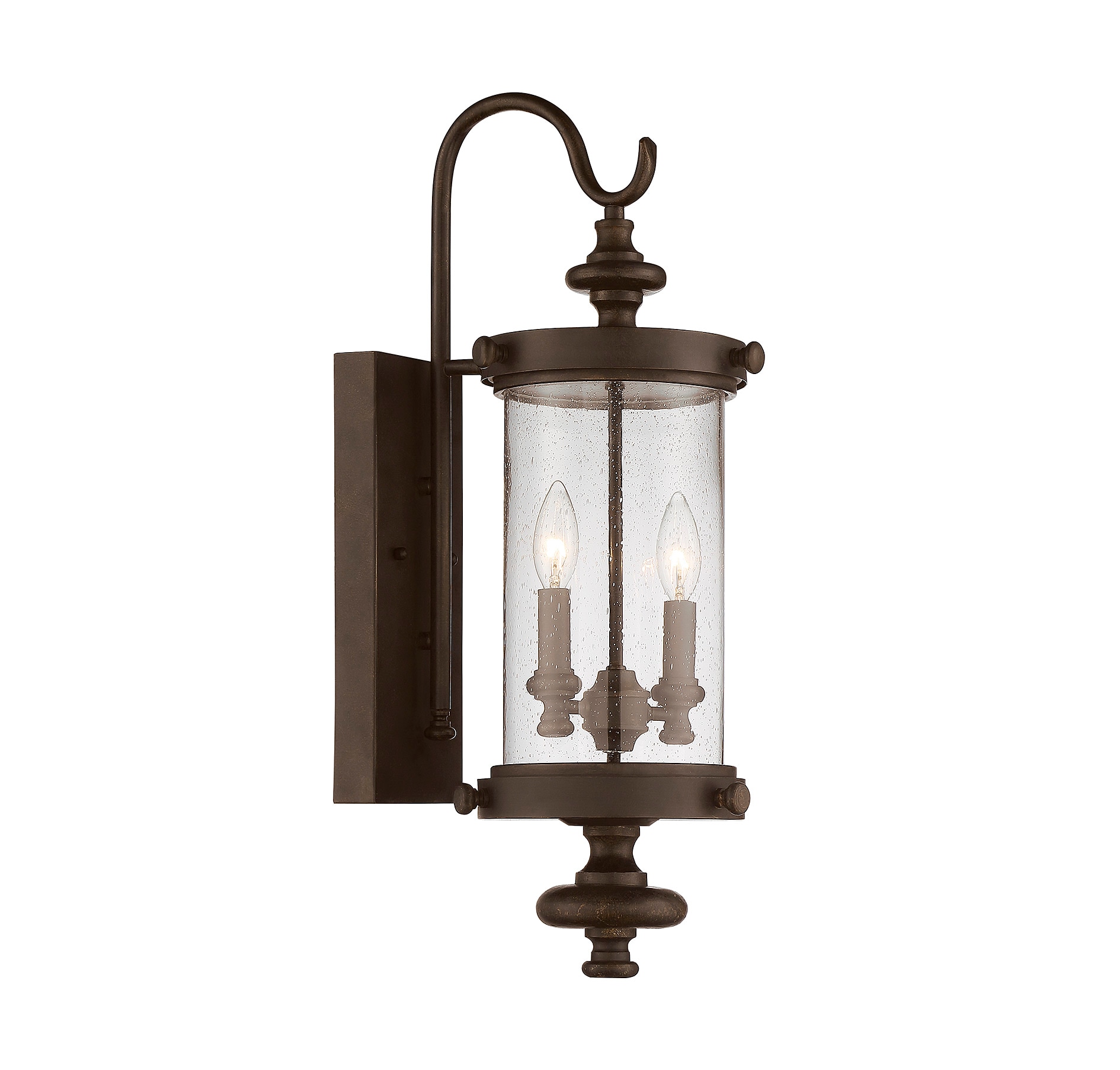 Savoy House 5-1220-40 Palmer 2 -Light 24-in H Brown Hardwired Outdoor Wall Light