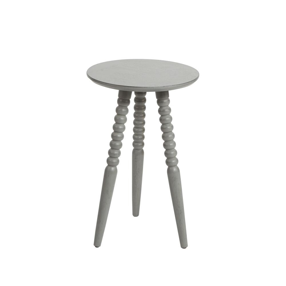 Cheyenne Products 14-in W x 23-in H Grey Wood Round End Table Assembly ...