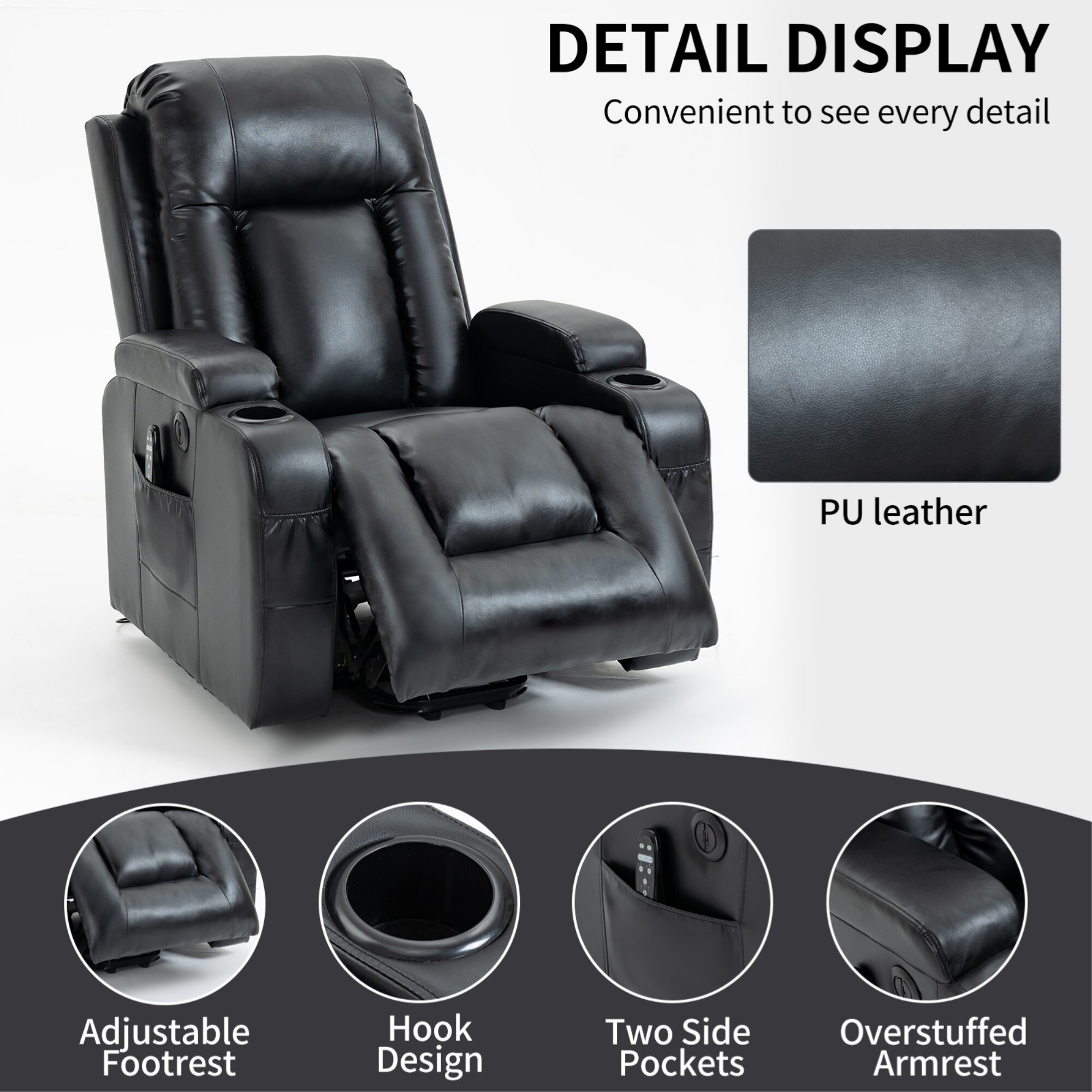 Boyel Living BL-CM888BK recliners - View #8