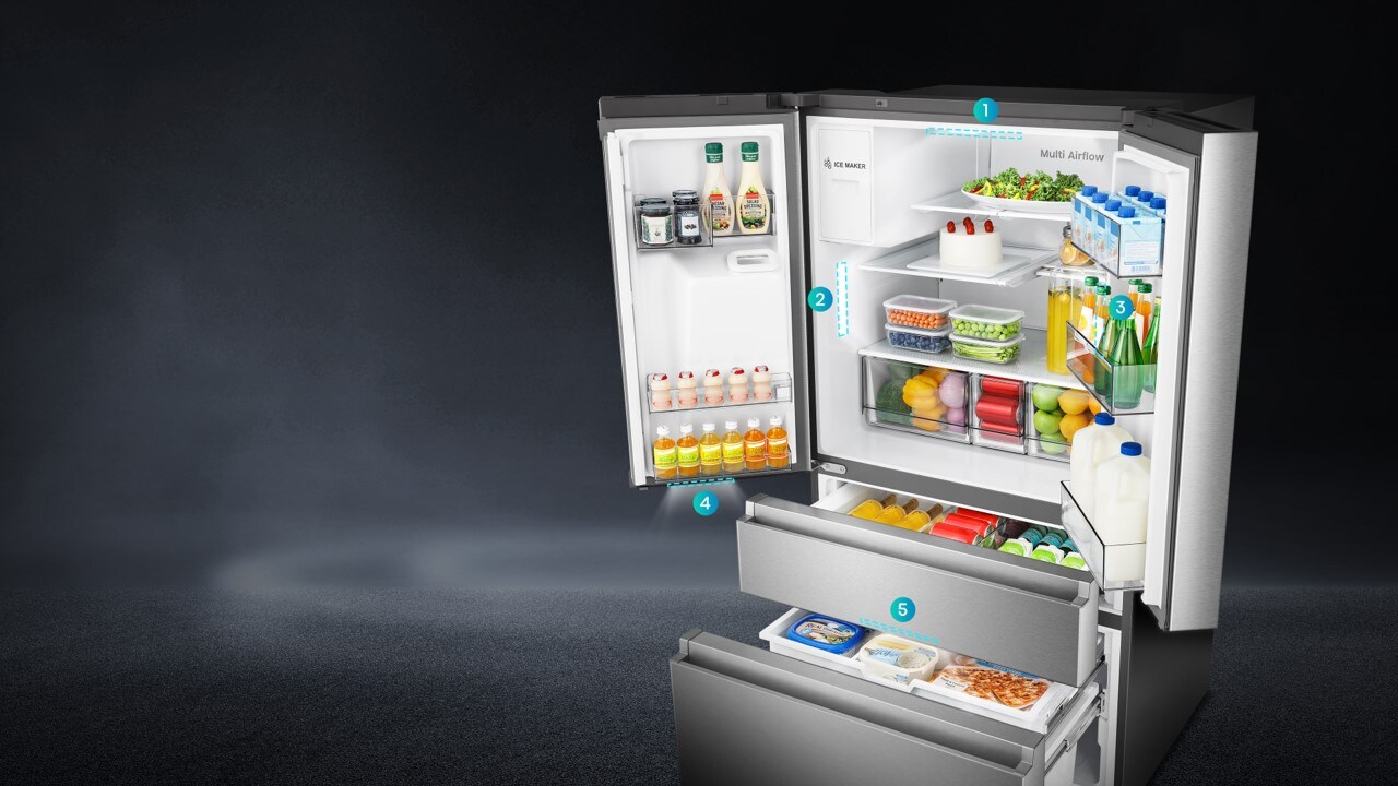 Hisense PureFlat 25.6cu ft 4Door Smart French Door Refrigerator with