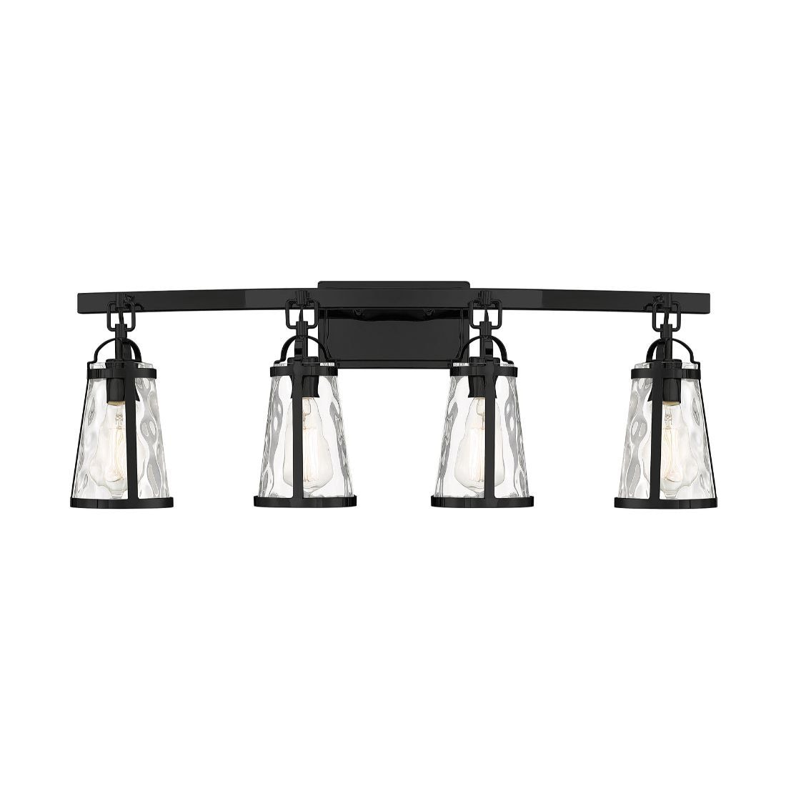  LW-SH639892 32-in 4-Light Black Transitional Vanity Light Bar