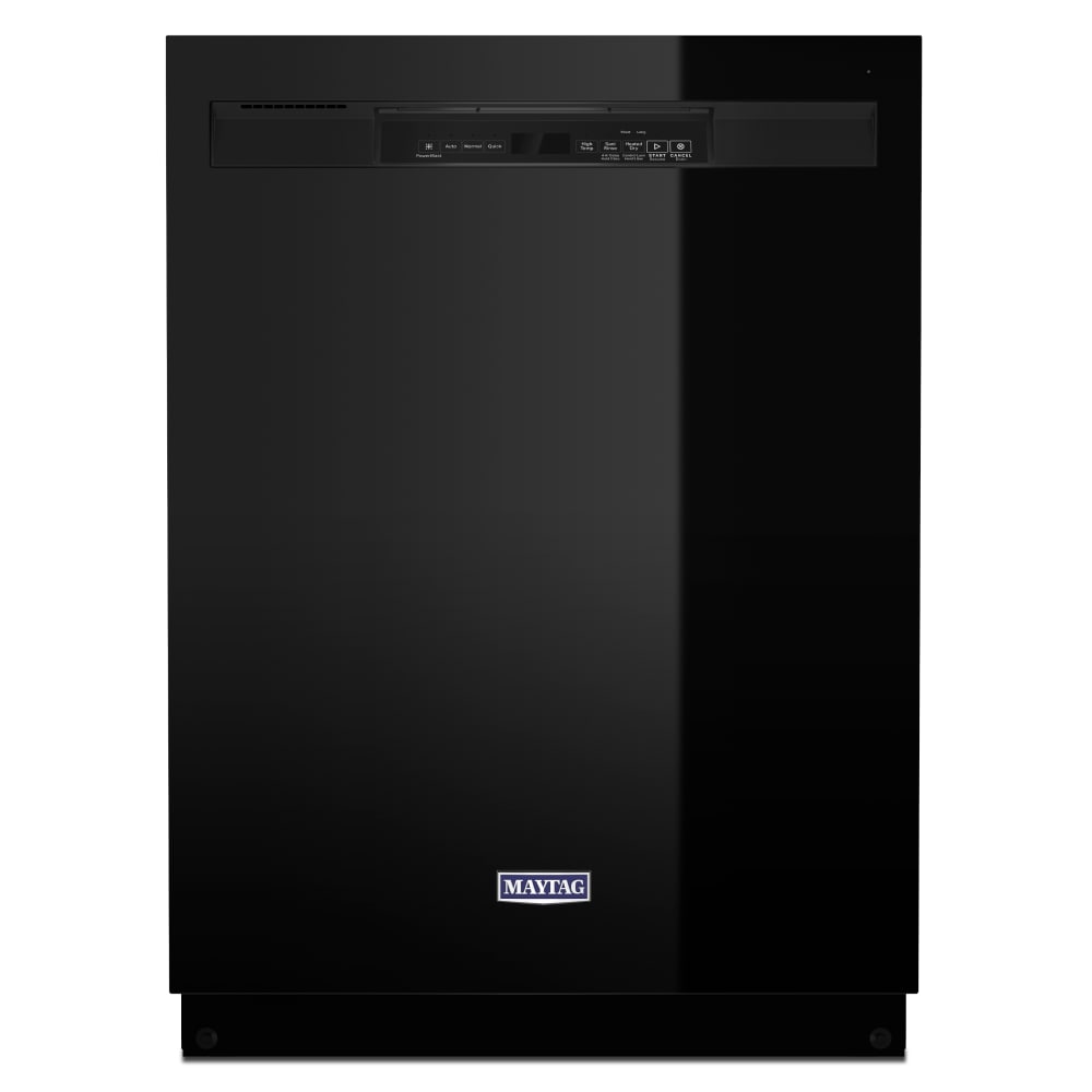 Maytag MDB4949SKB Dual Power Filtration 24-in Front Control Built-in Dishwasher ( Black ) , 50-Decibel Very Quiet Sound Level